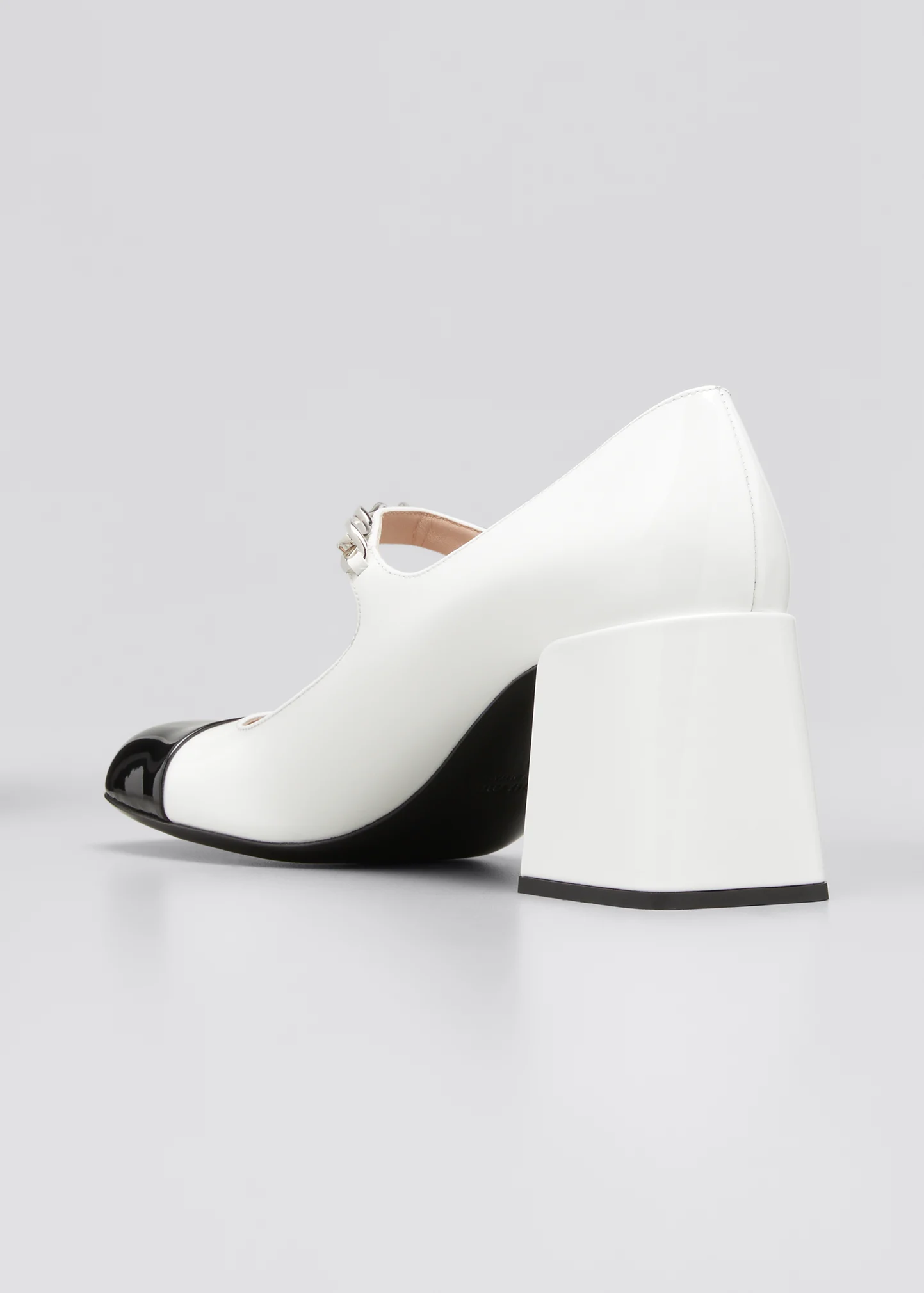 Bicolor Patent Mary Jane Pumps