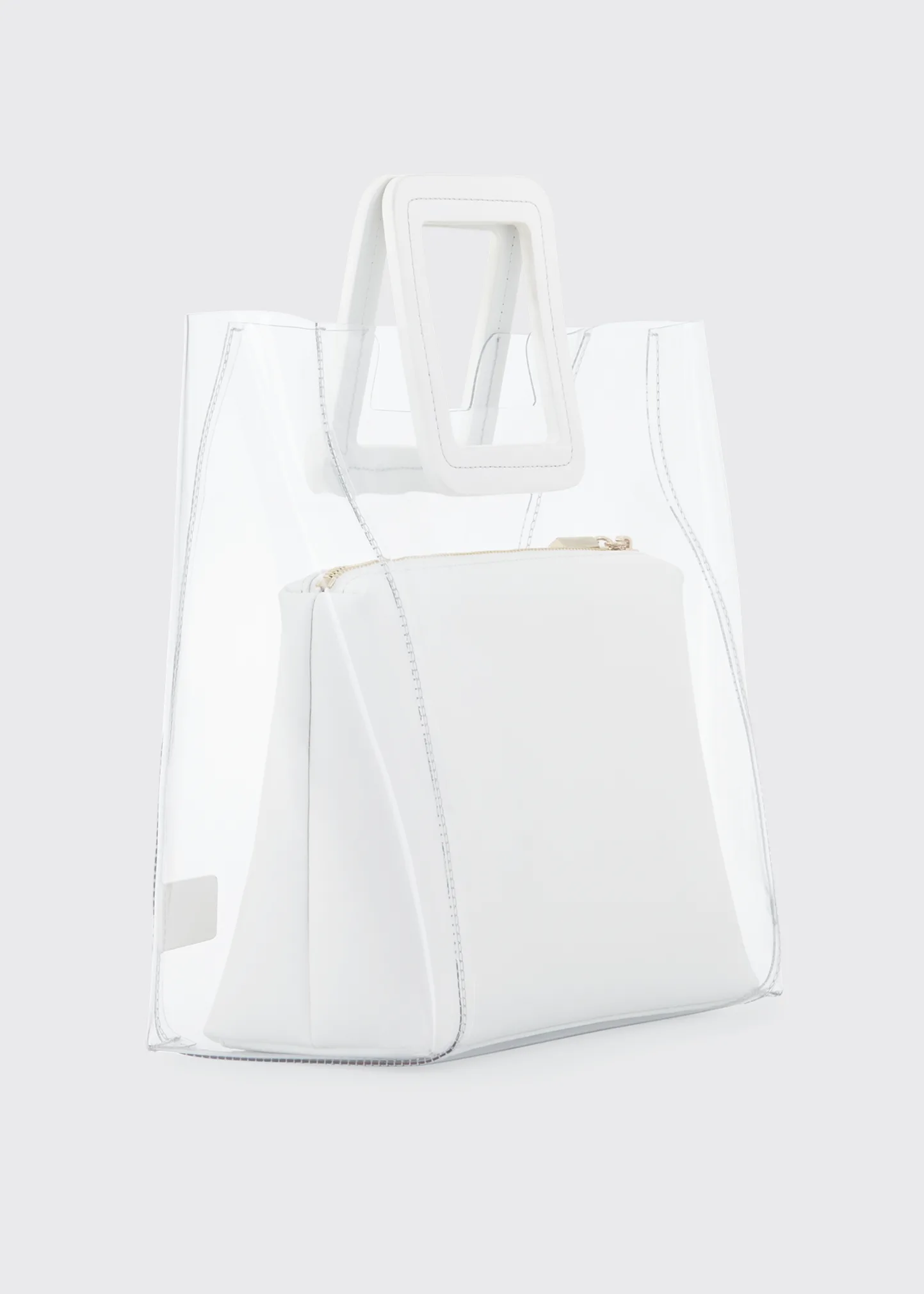 Shirley PVC and Leather Tote Bag