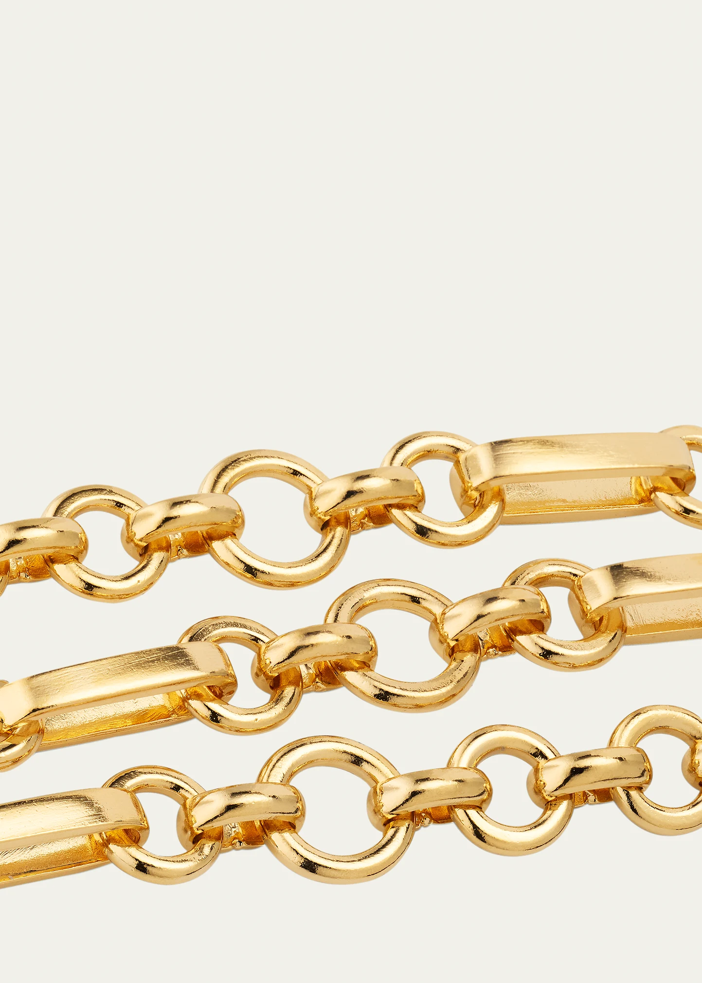 Olivia Gold Oval Chain Link Necklace