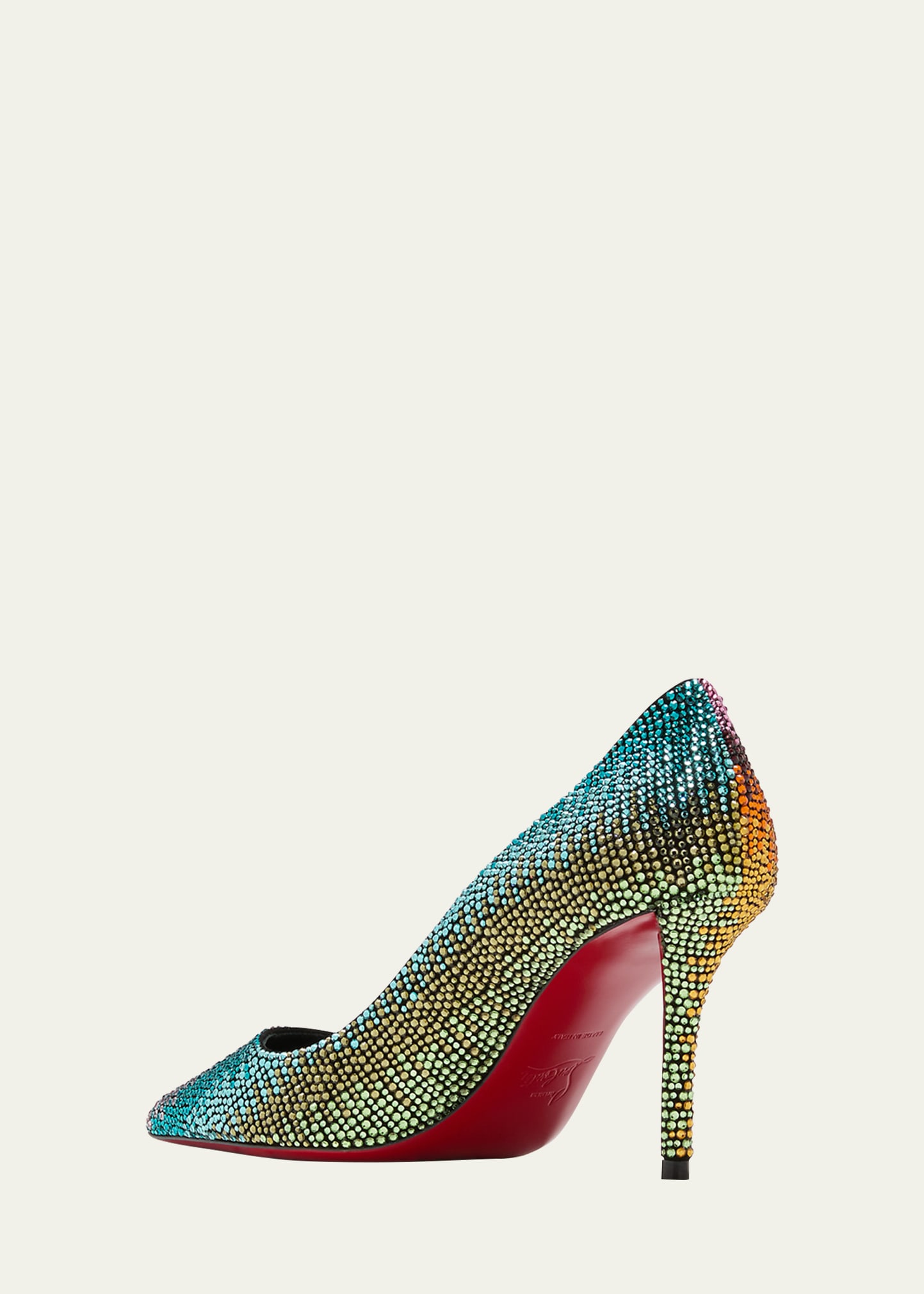 Apostropha Ombre Strass Red Sole Pumps