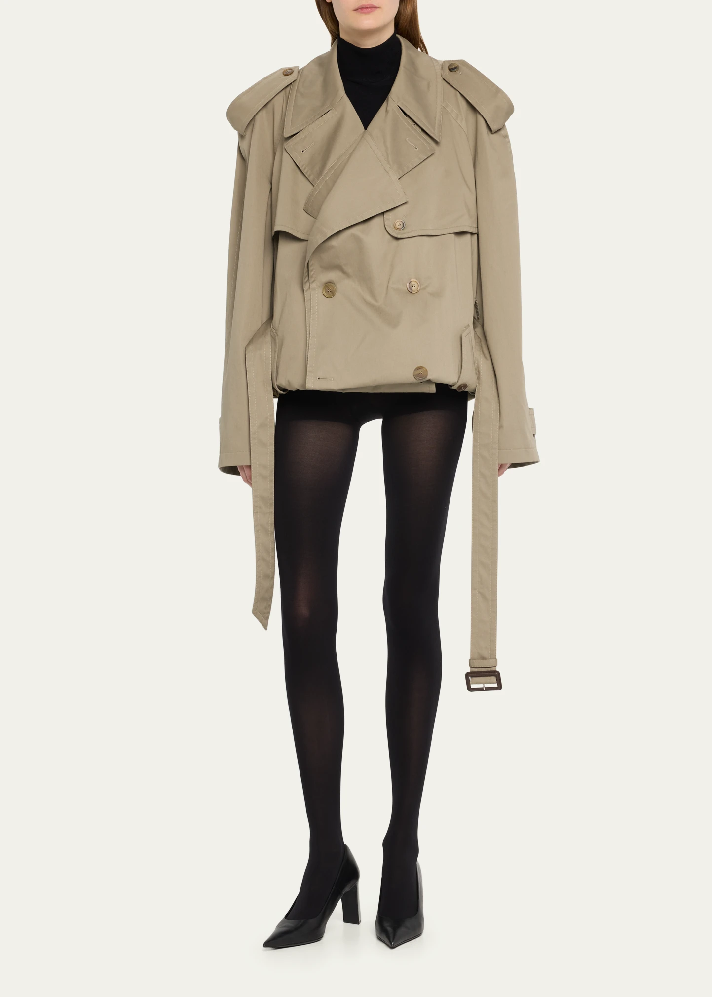 Oversize Folded Unisex Trench Coat