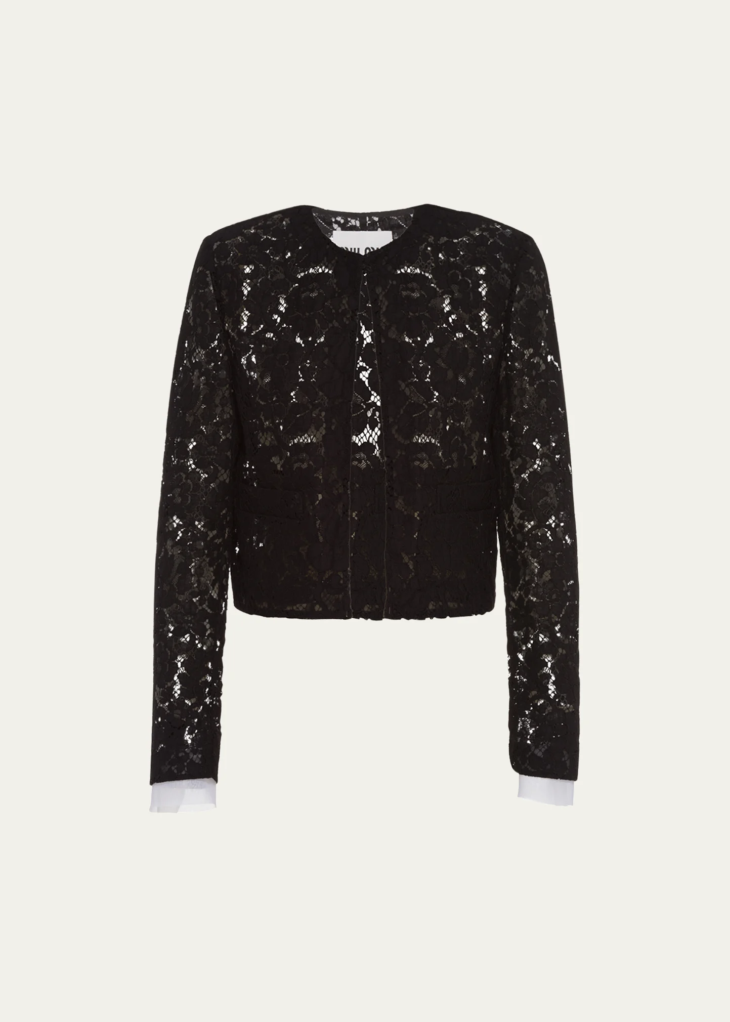 Lace Single-Breasted Jacket