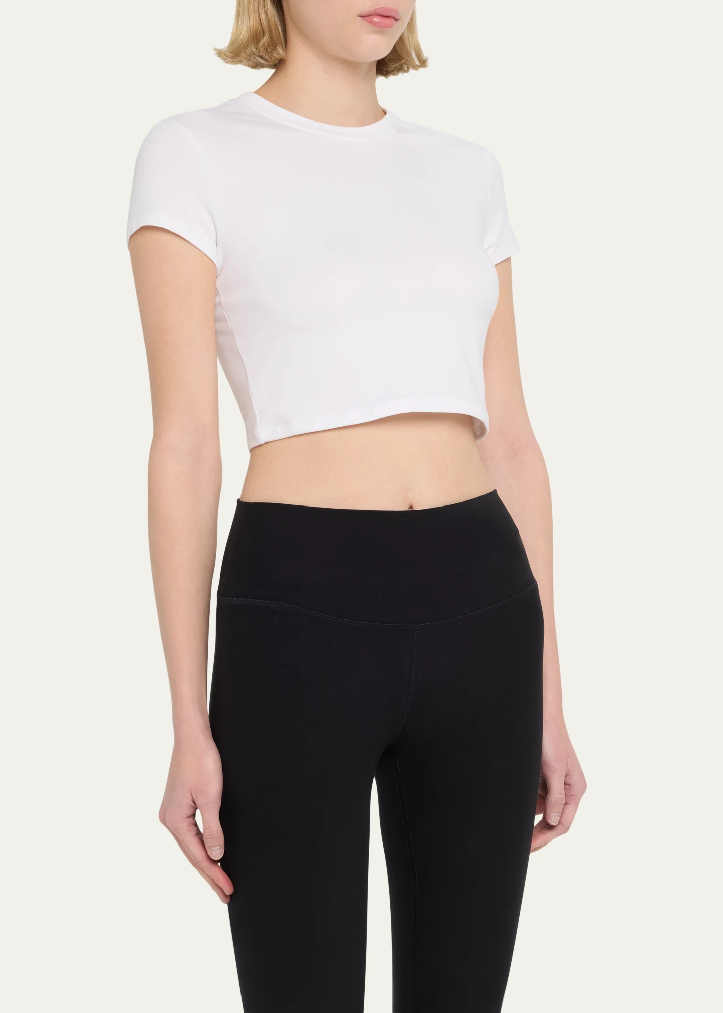 Alosoft Finesse Short-Sleeve Crop Top