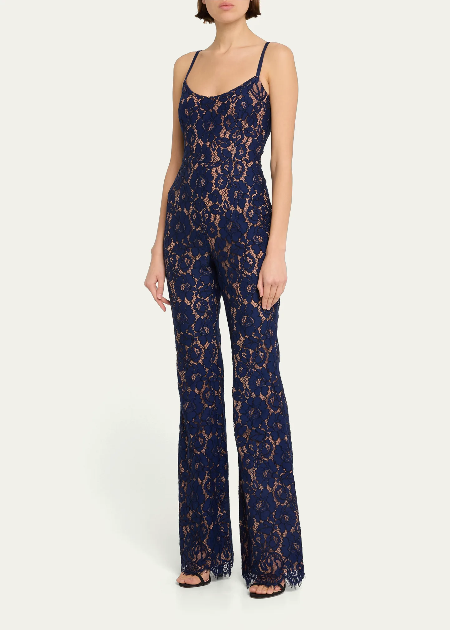 Lace Flare Jumpsuit