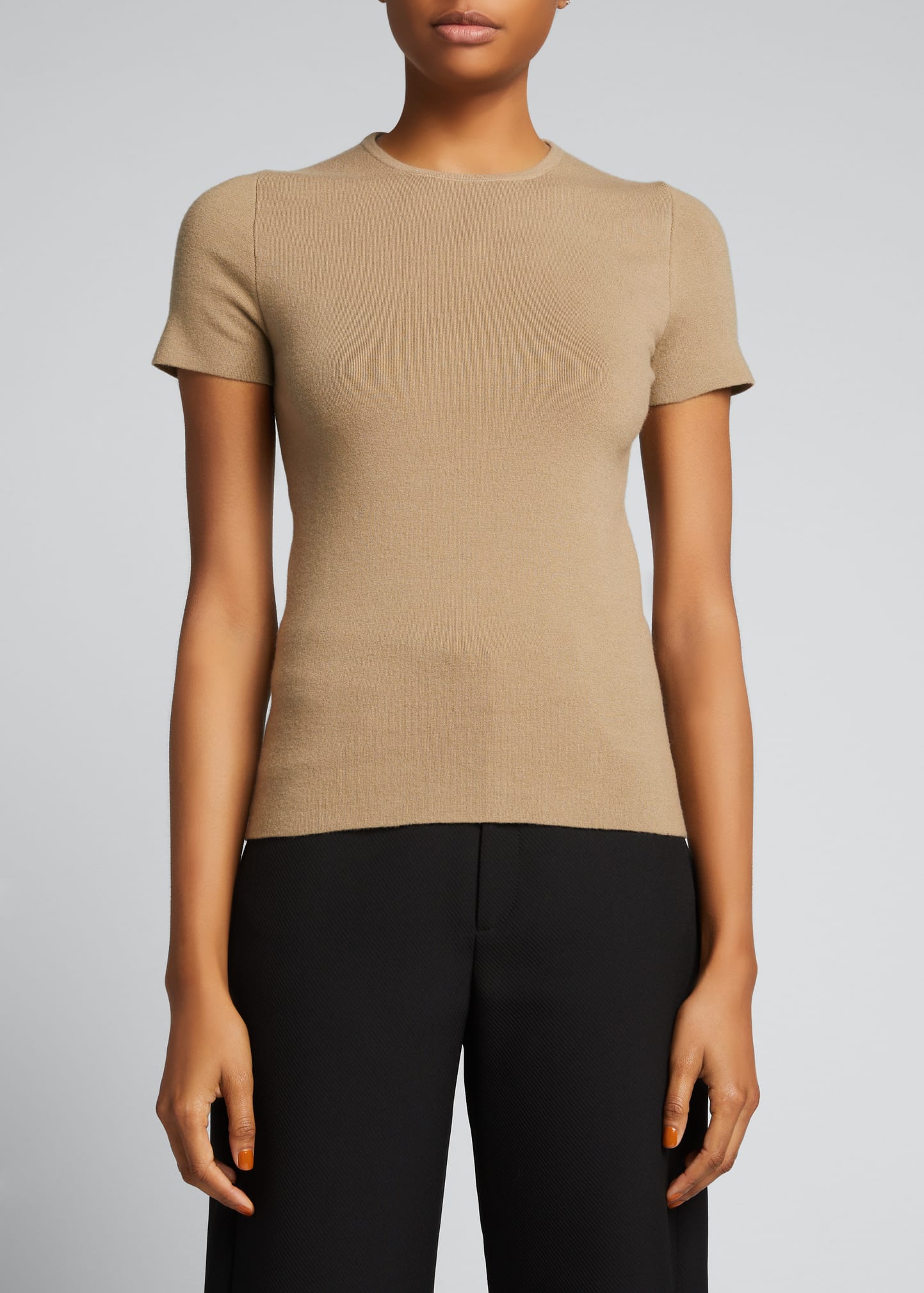 Kate Compact Stretch Cashmere Mini Tee