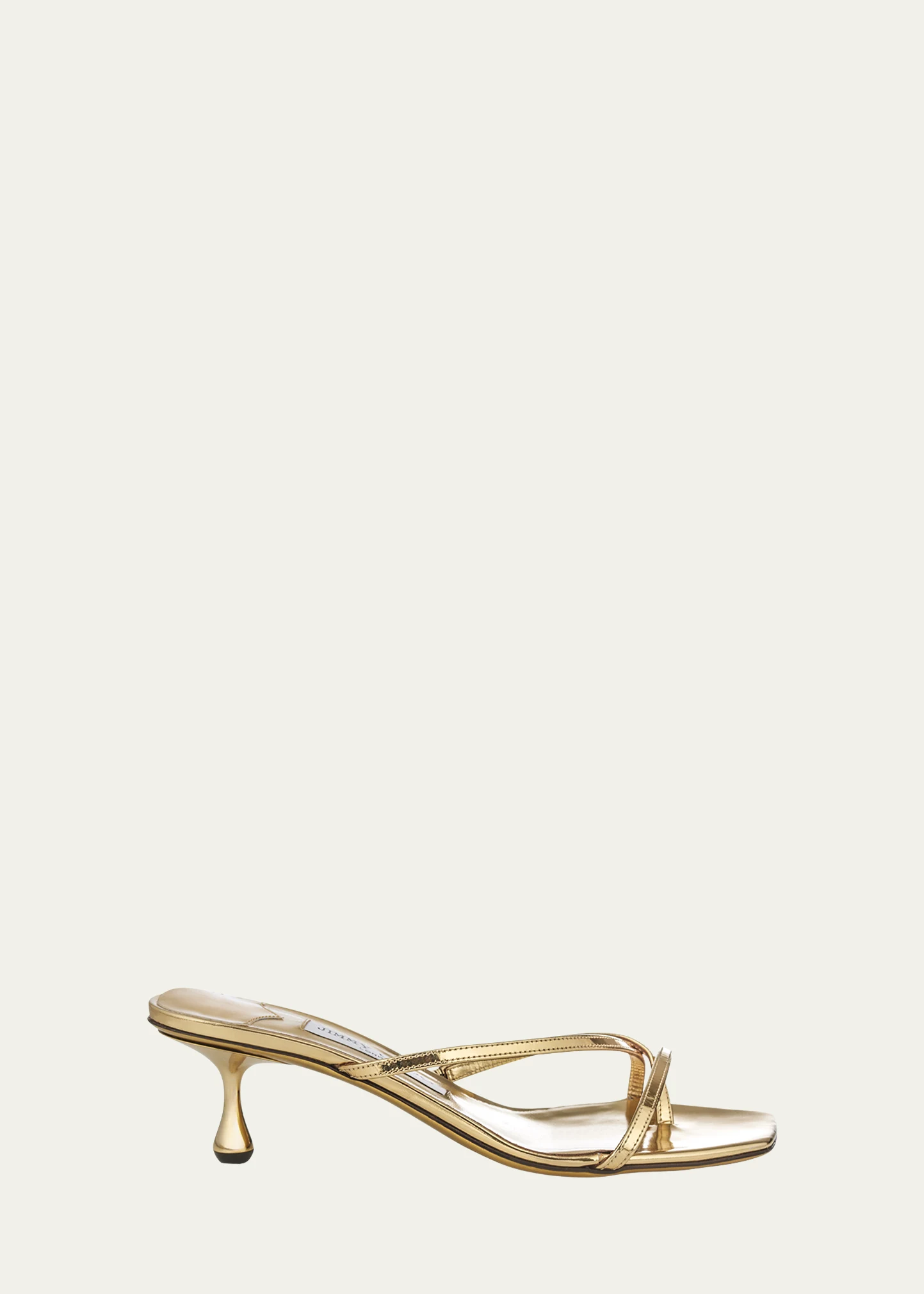 Etana Metallic Strappy Mule Sandals