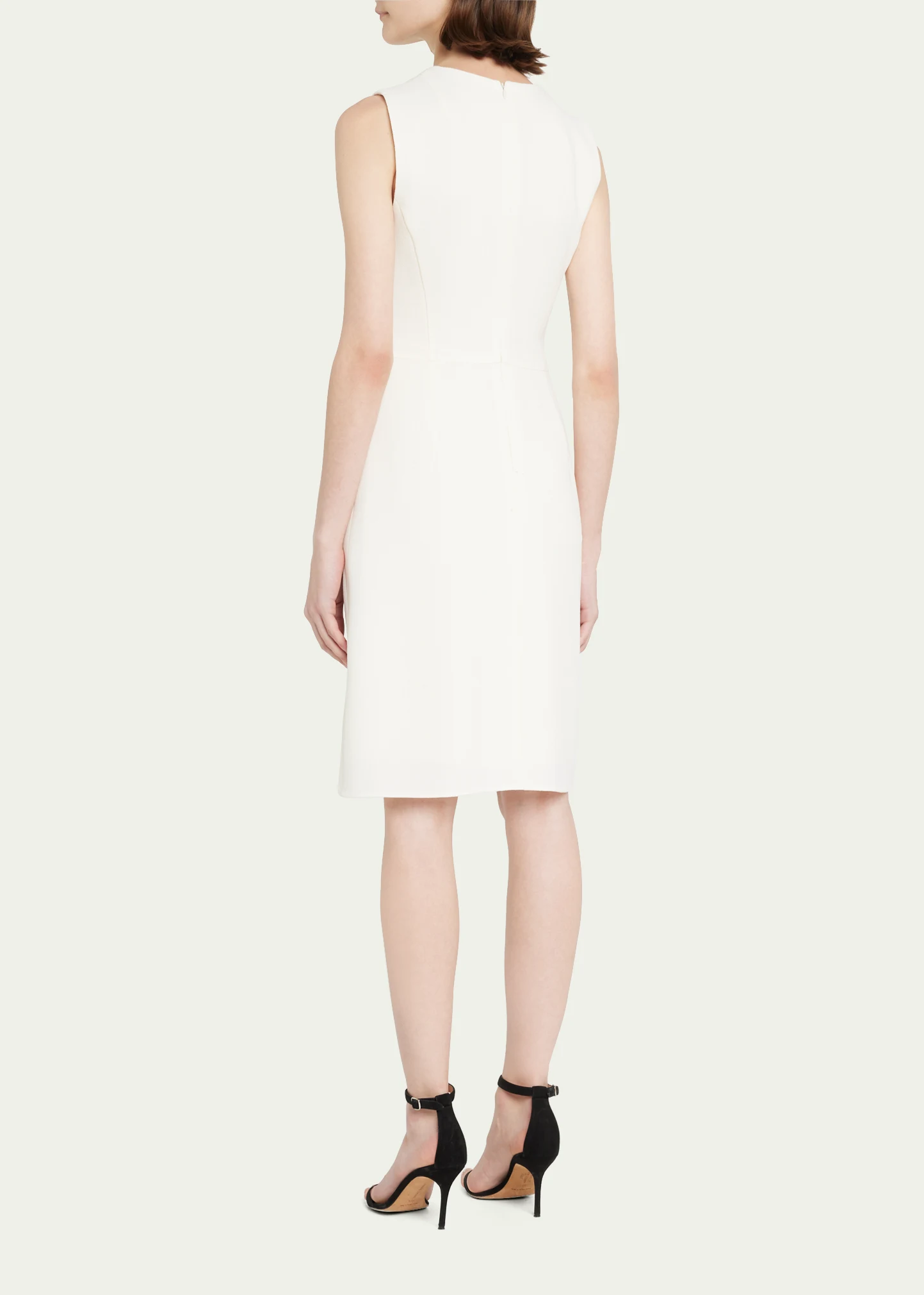 Double-Face Wool Sheath Dress