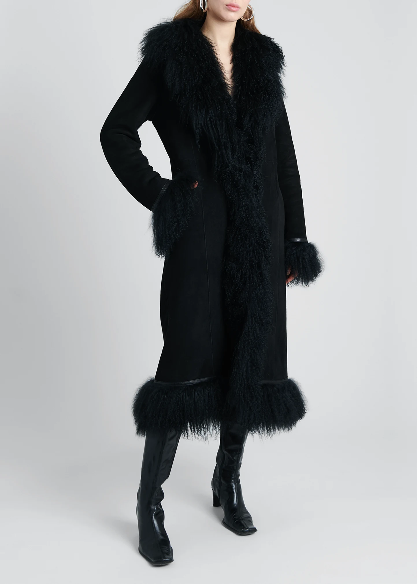 Bonnie Lamb Shearling Long Coat