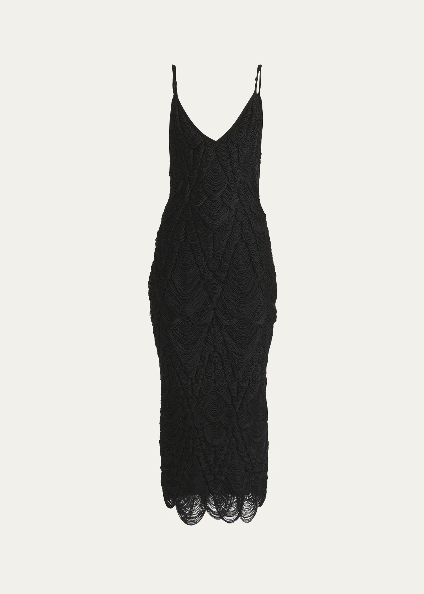 Macrame Knit Midi Dress