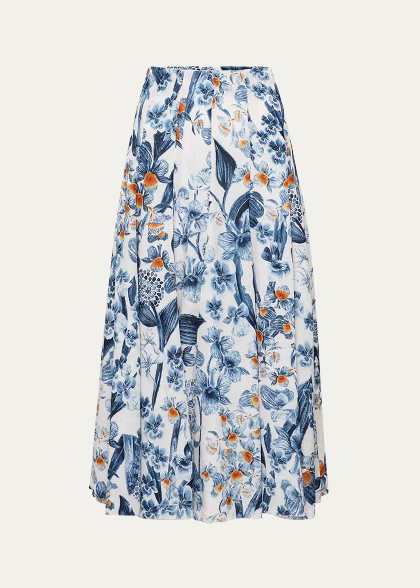 Mimosa Floral Midi Skirt