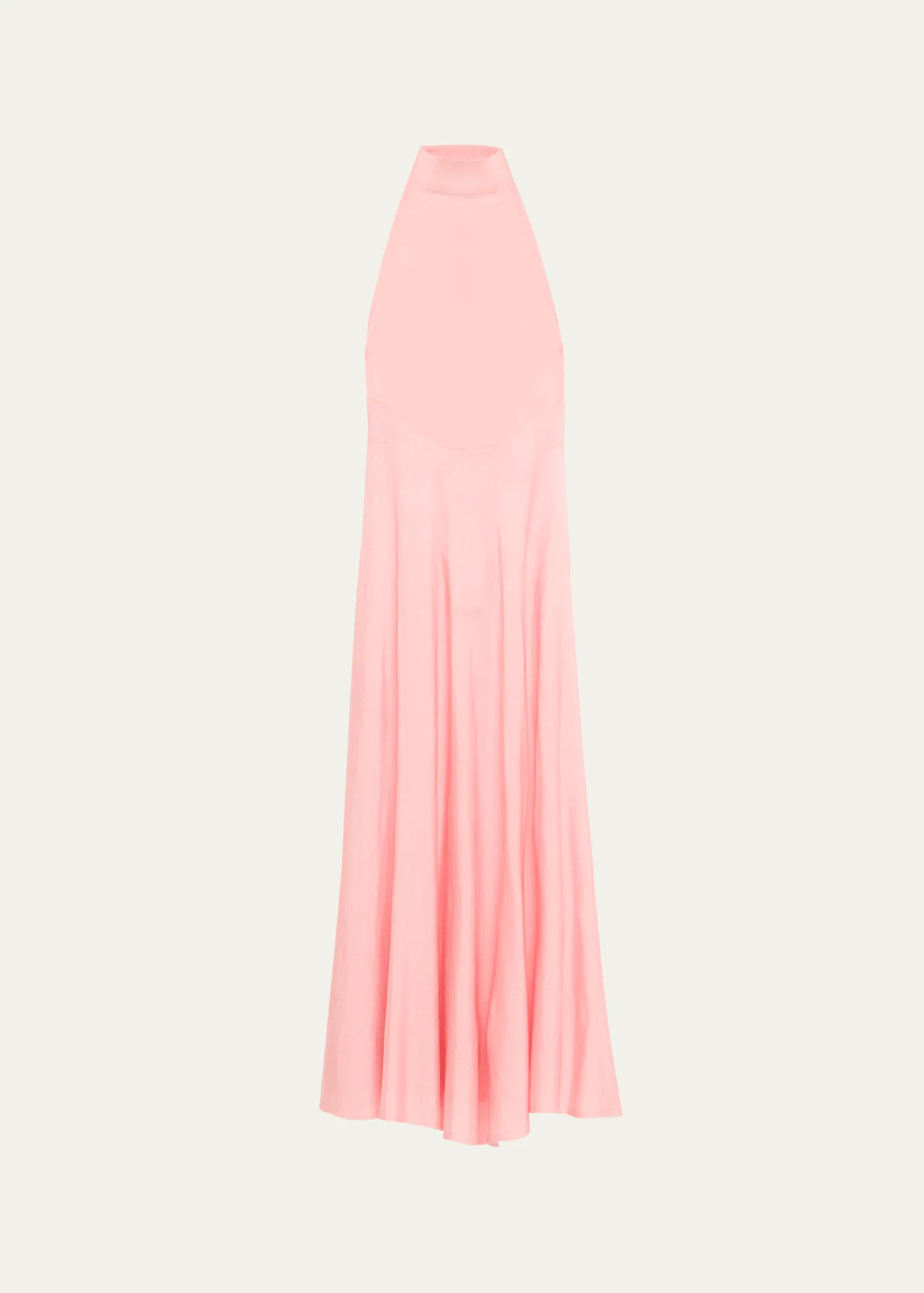 Halter Sheer Flared Dress