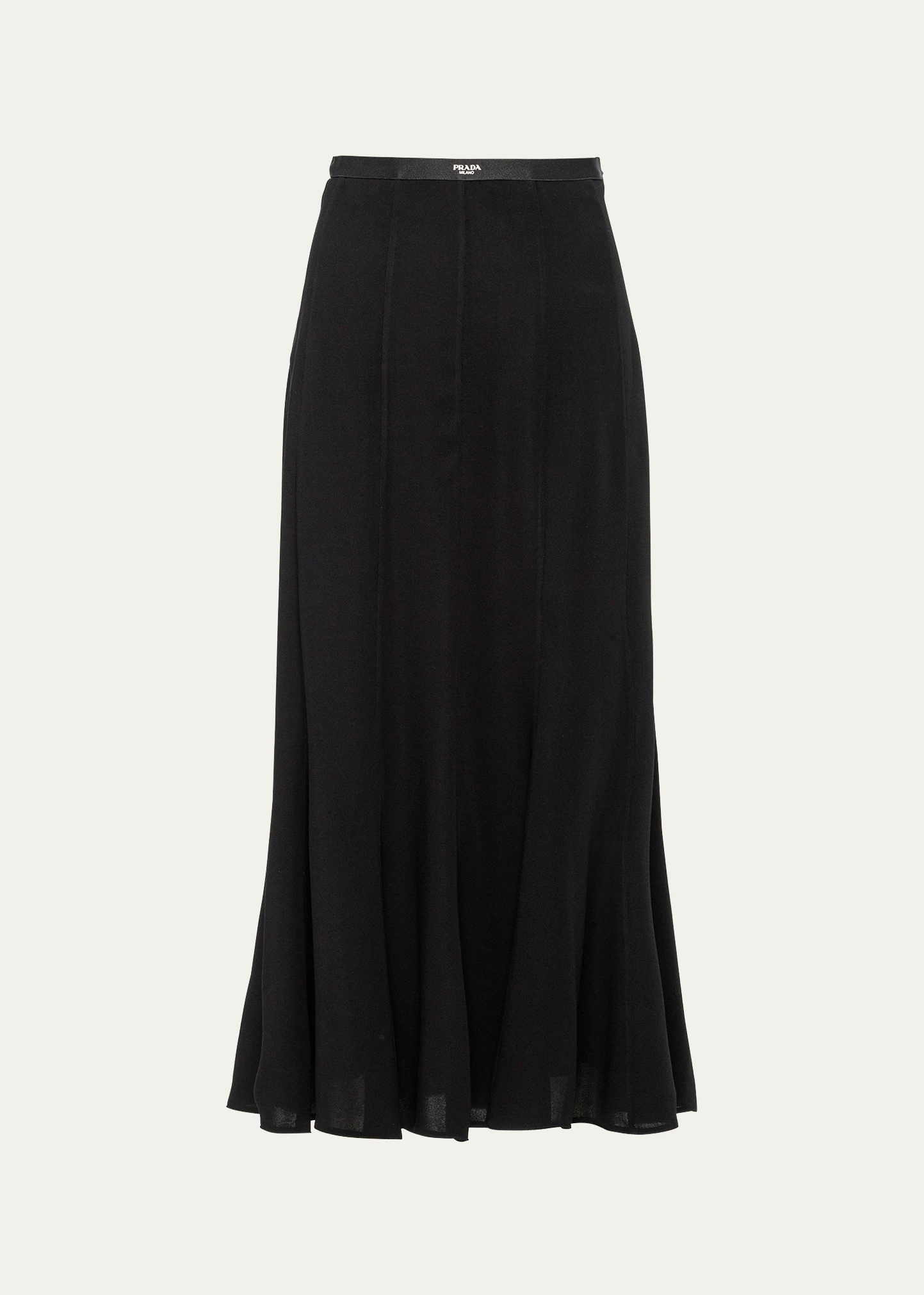 Crepe Midi Skirt