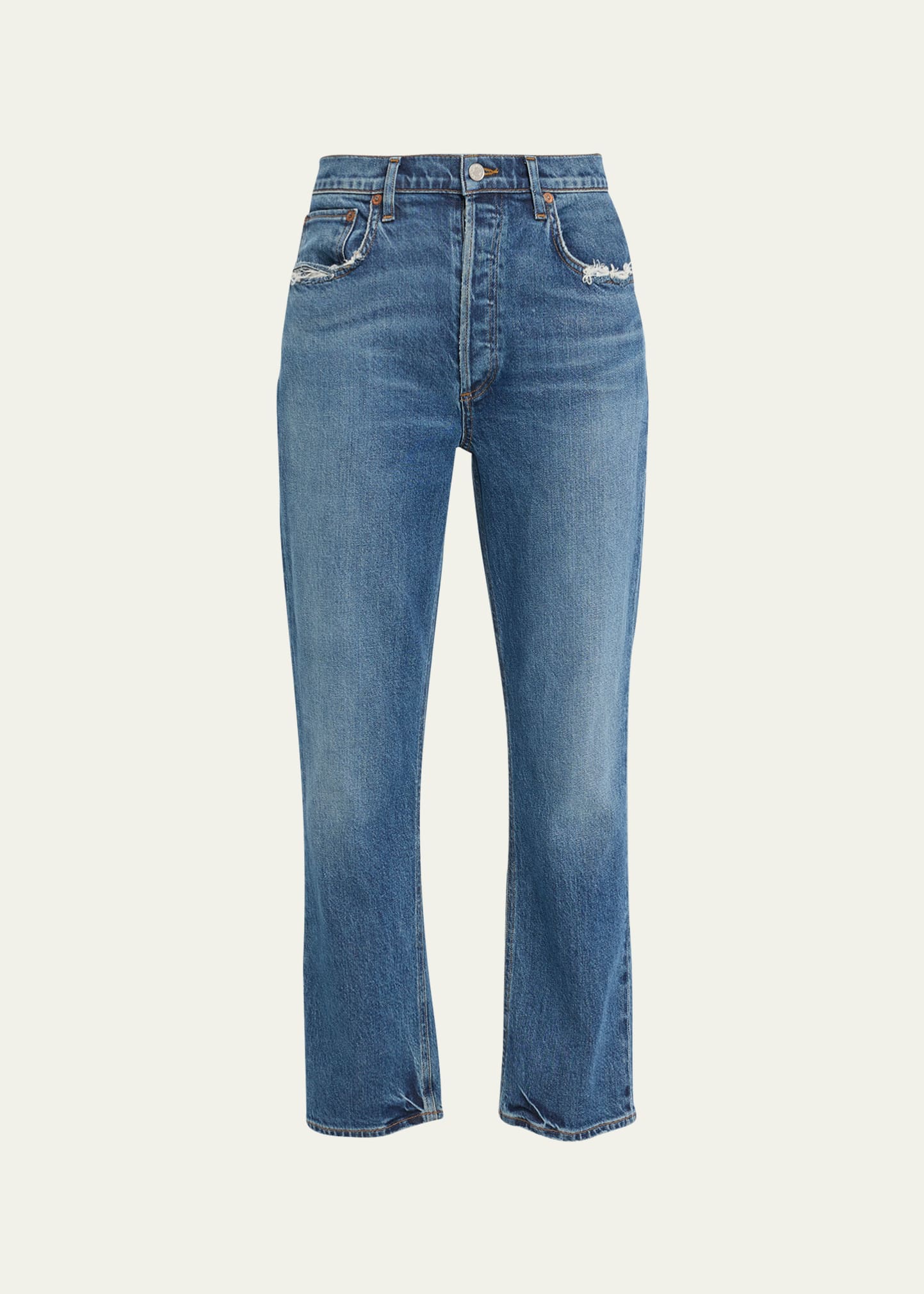 Riley Long Straight-Leg Jeans