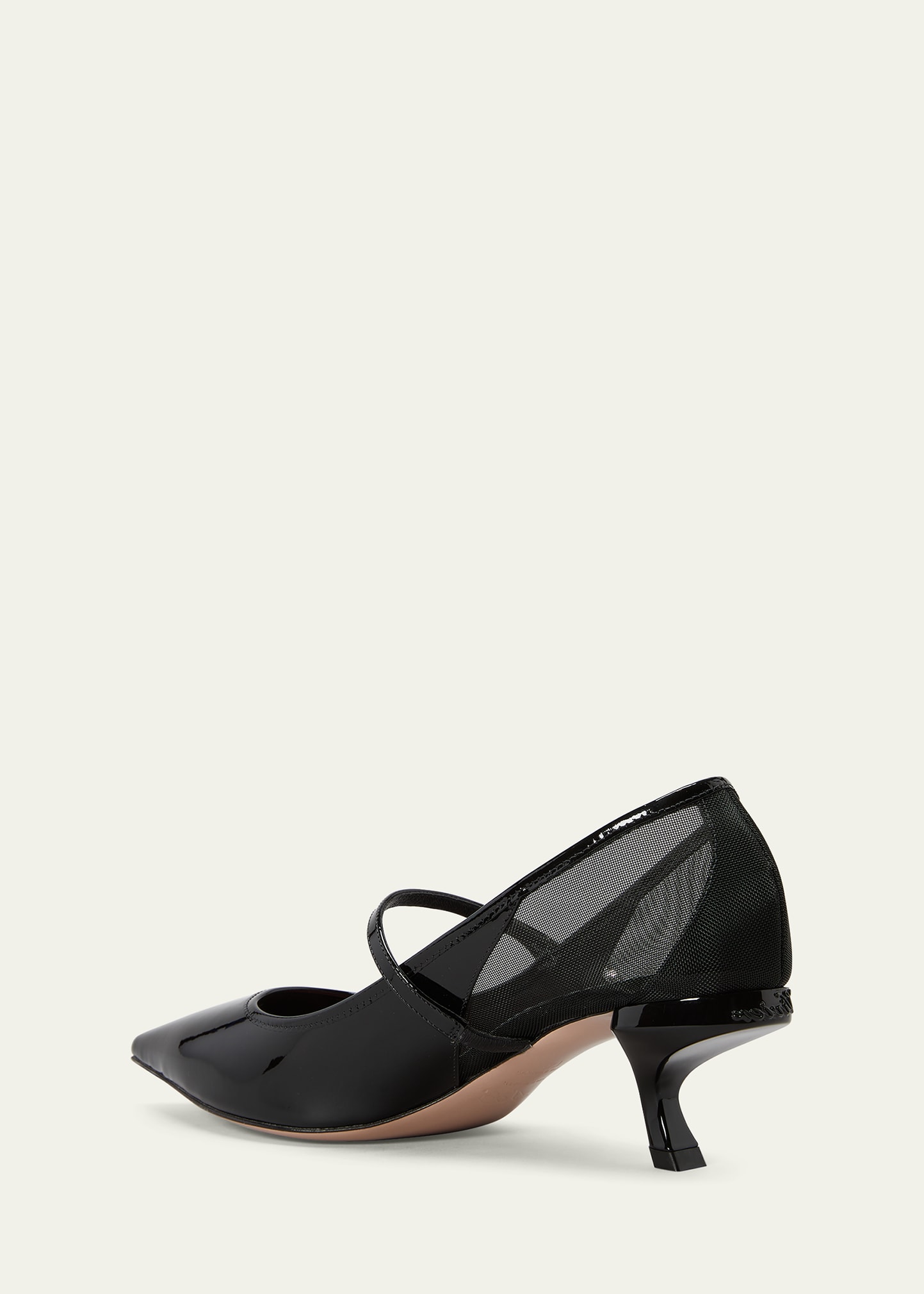 Virgule Mary Jane Cube Pumps