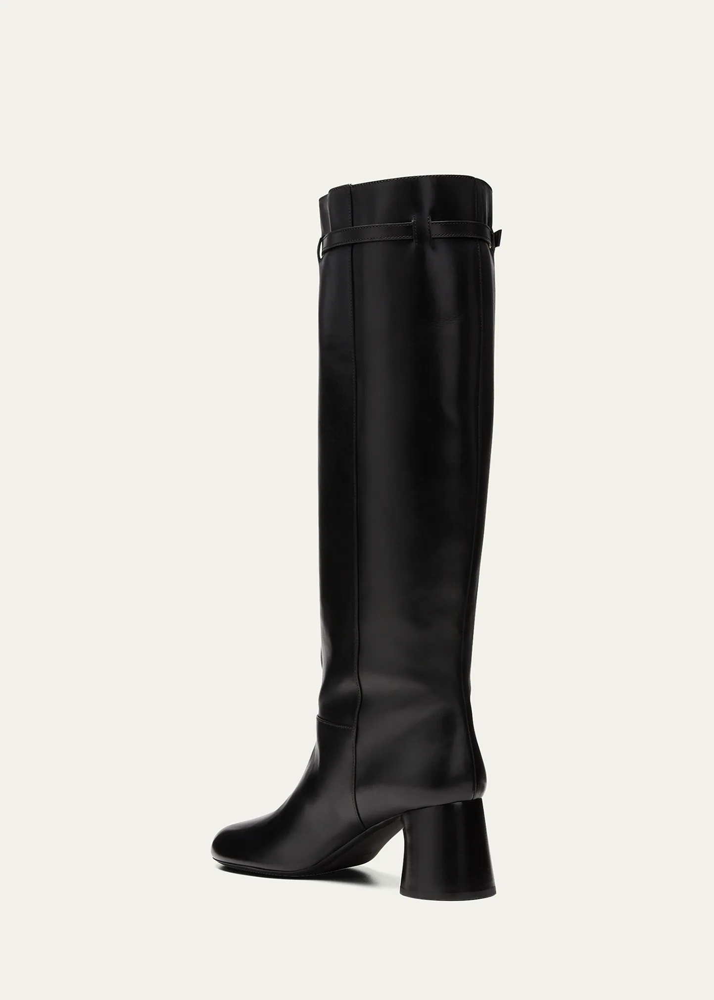 Admiral Calfskin Buckle Knee Boots