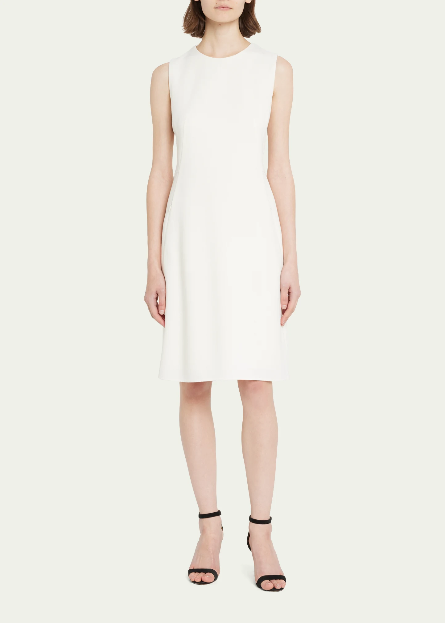 Double-Face Wool Sheath Dress