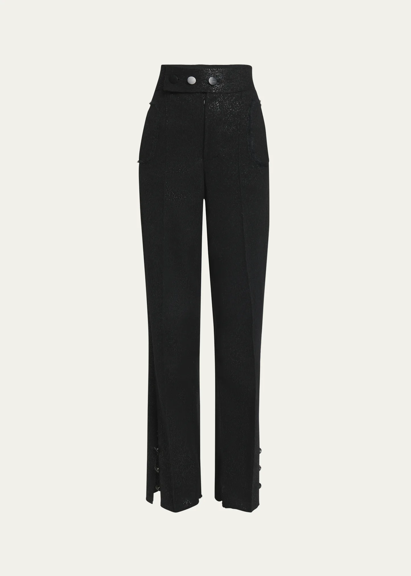 Cashmere High-Rise Trousers