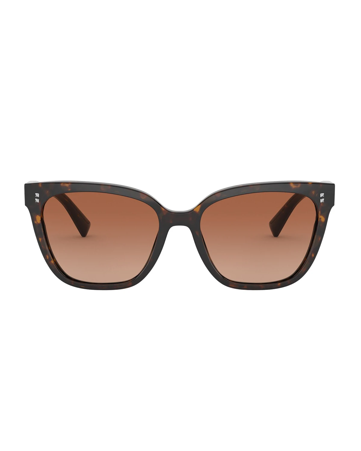 Square Acetate Sunglasses w/ Mini Rockstud Trim