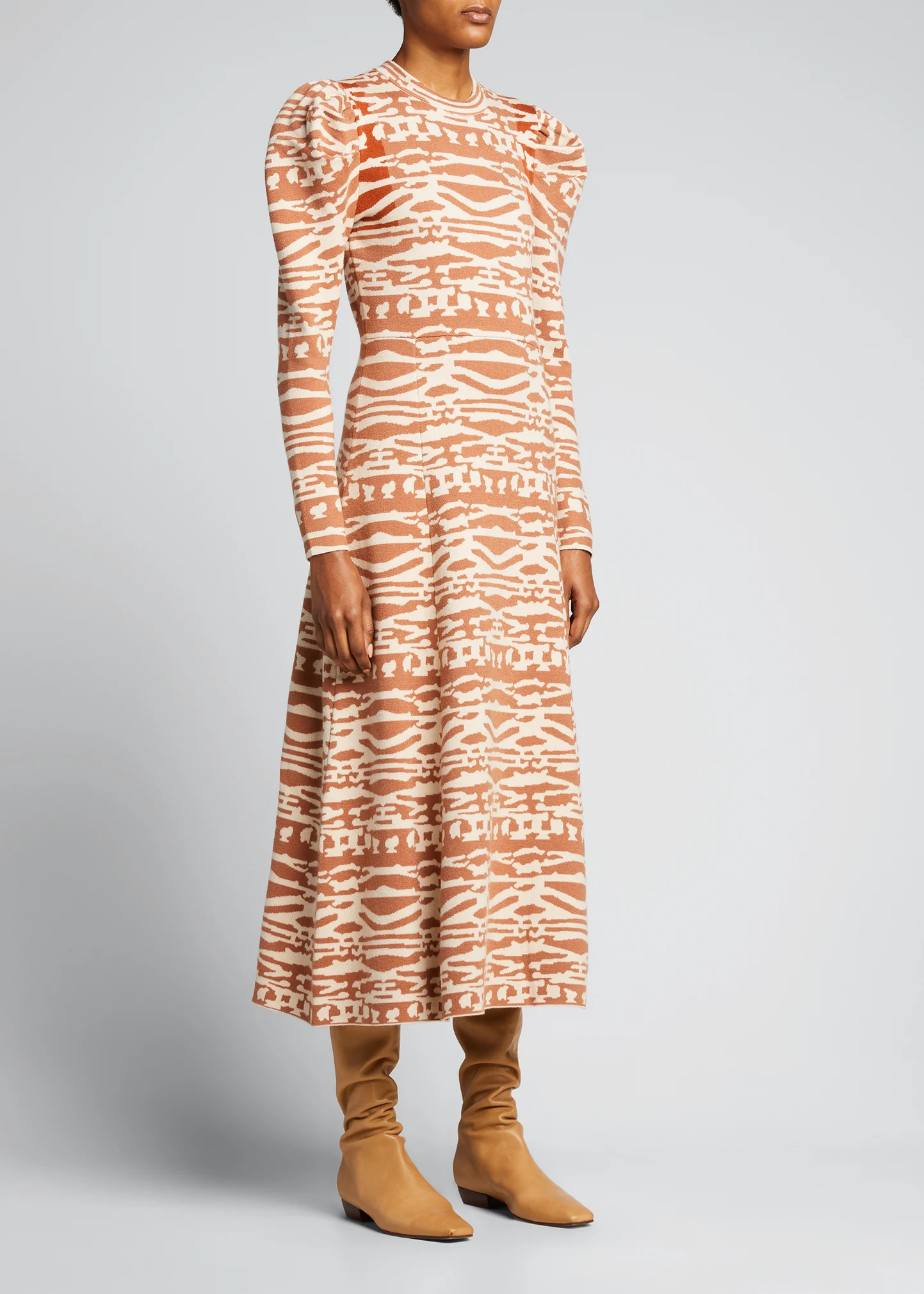 Andromeda Midi Jacquard Dress