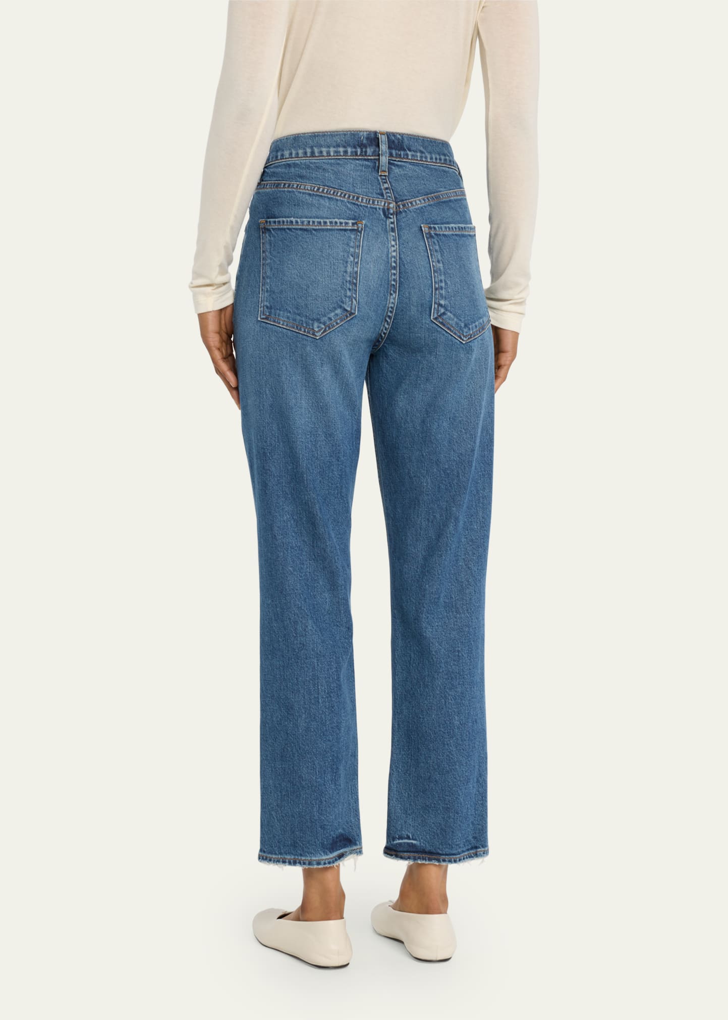 Riley Long Straight-Leg Jeans