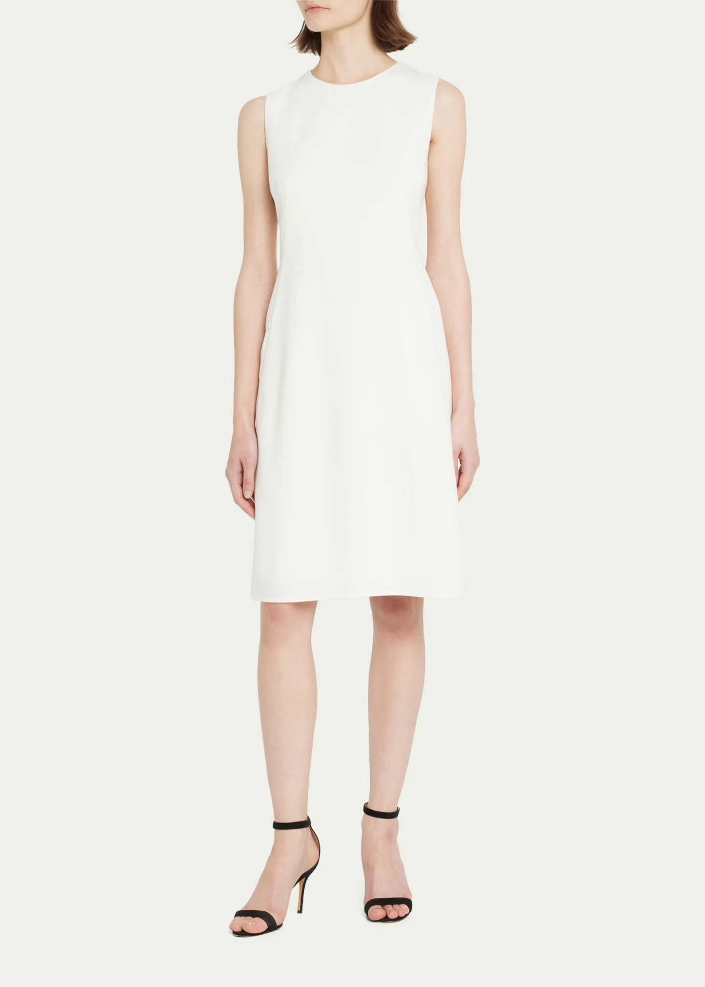 Double-Face Wool Sheath Dress