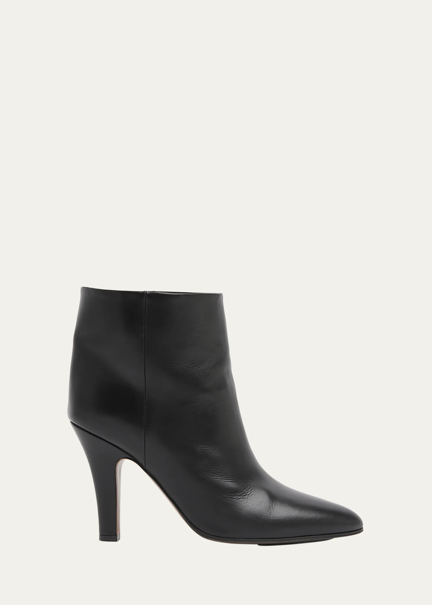 Prudens Leather Stiletto Ankle Booties