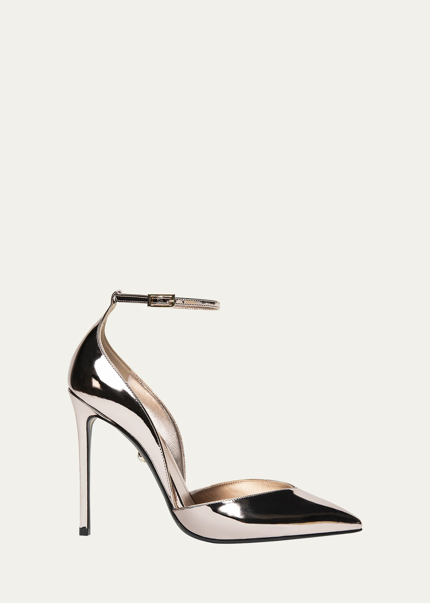 Camilla Metallic Ankle-Strap Pumps