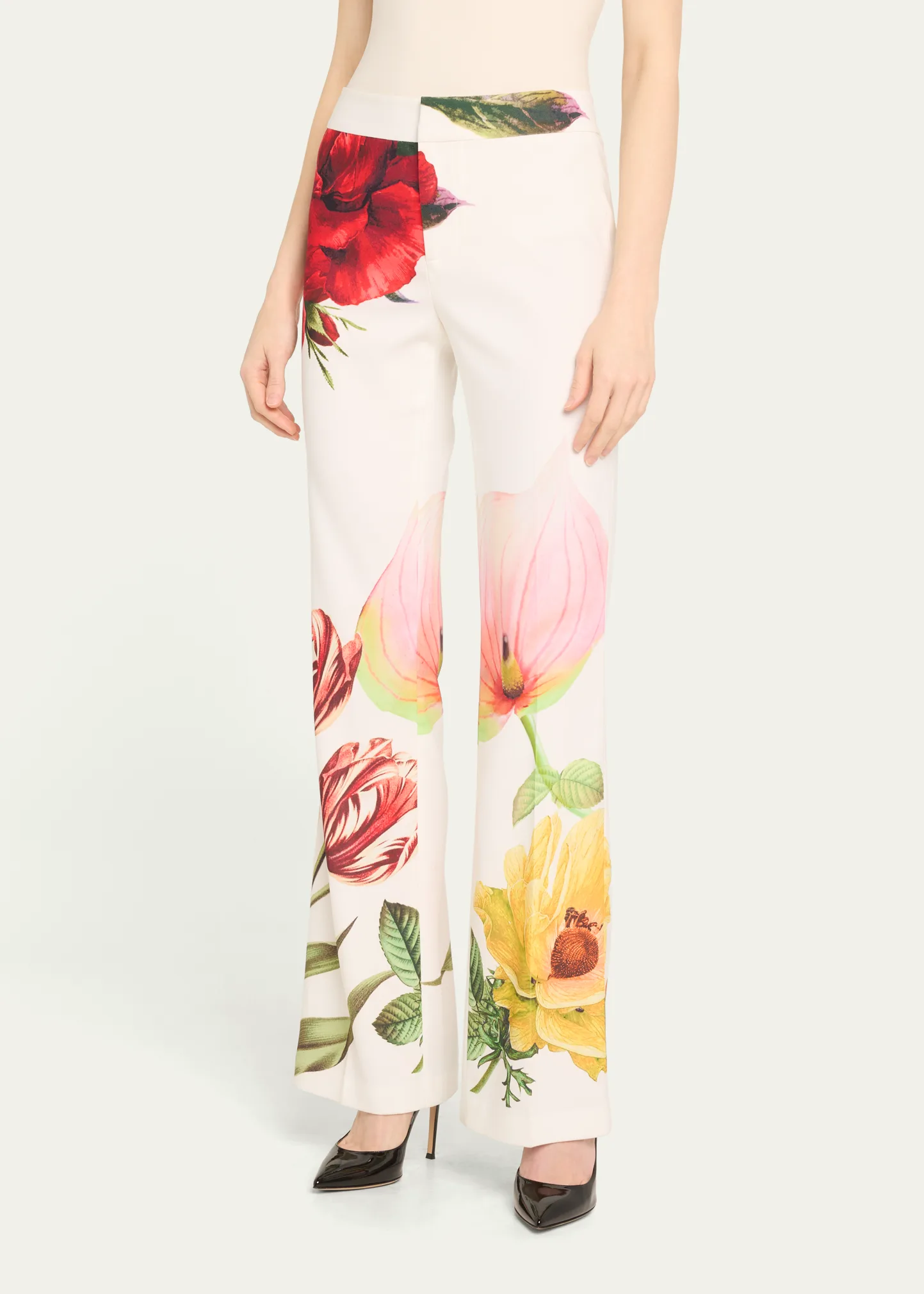 Livi Floral Le Parisien Mid-Rise Bootcut Trousers