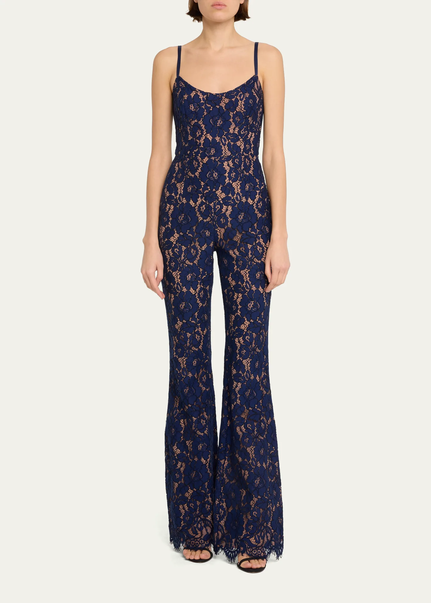 Lace Flare Jumpsuit