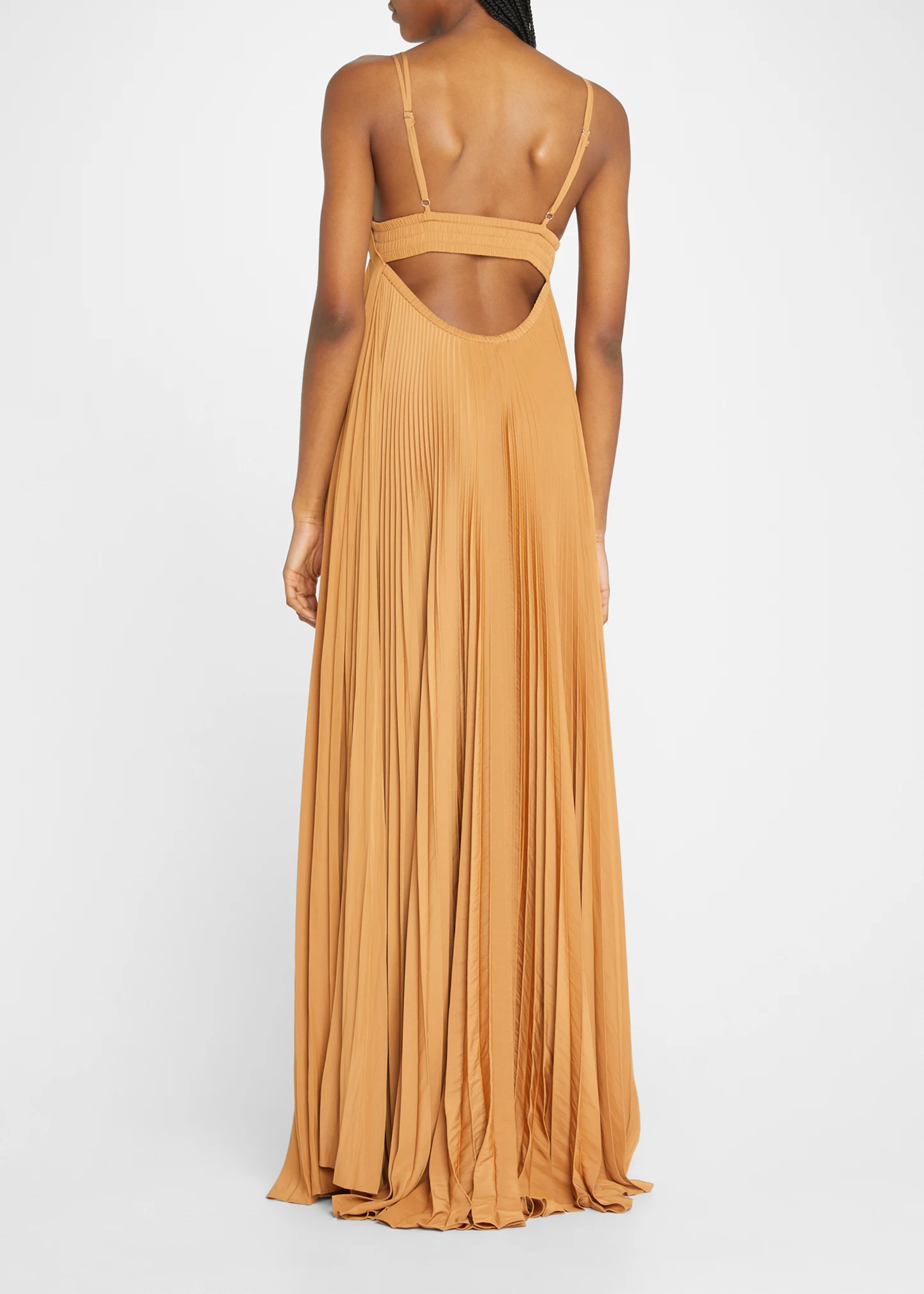 Arianna Cutout Pleated Maxi Dress