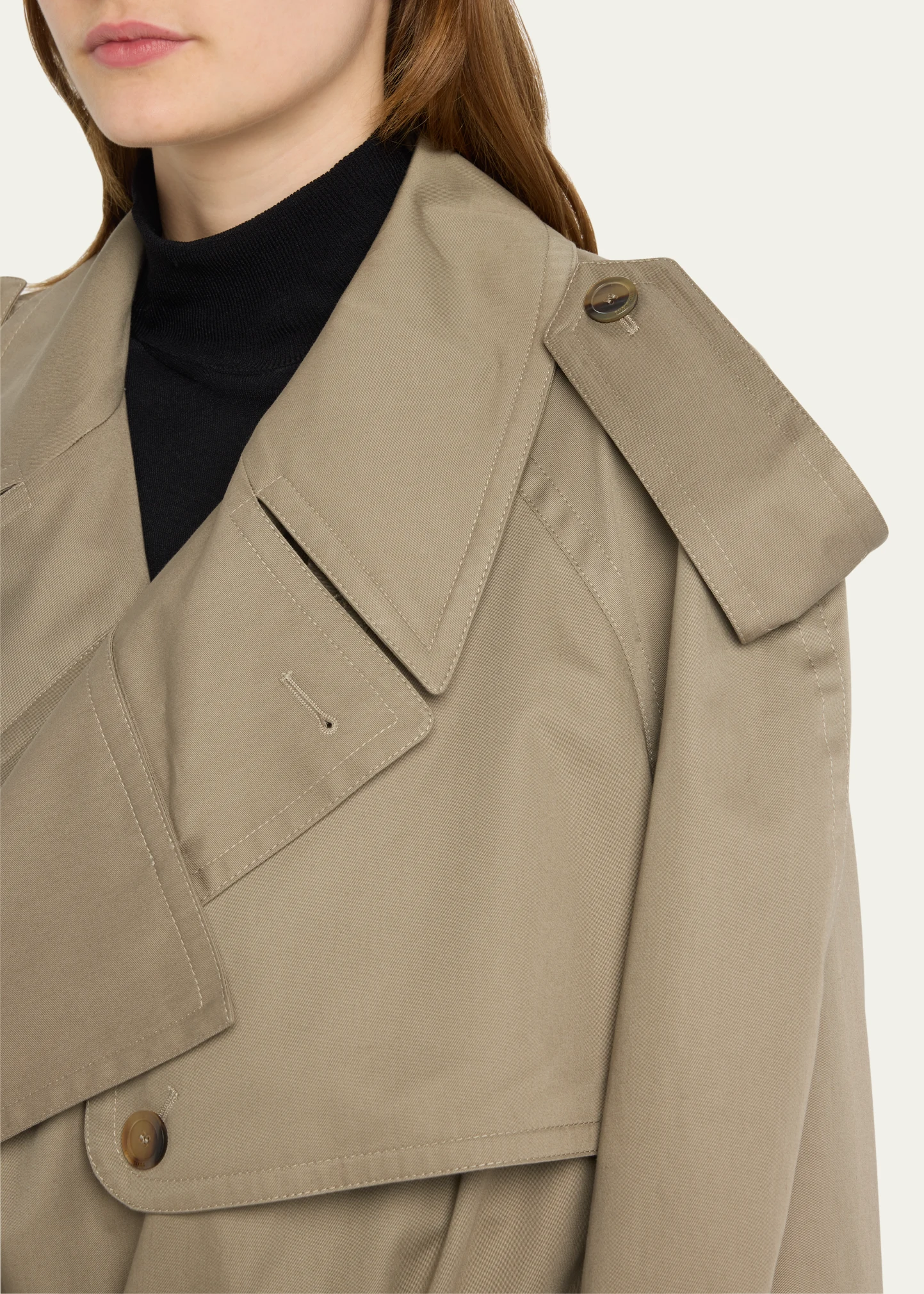 Oversize Folded Unisex Trench Coat