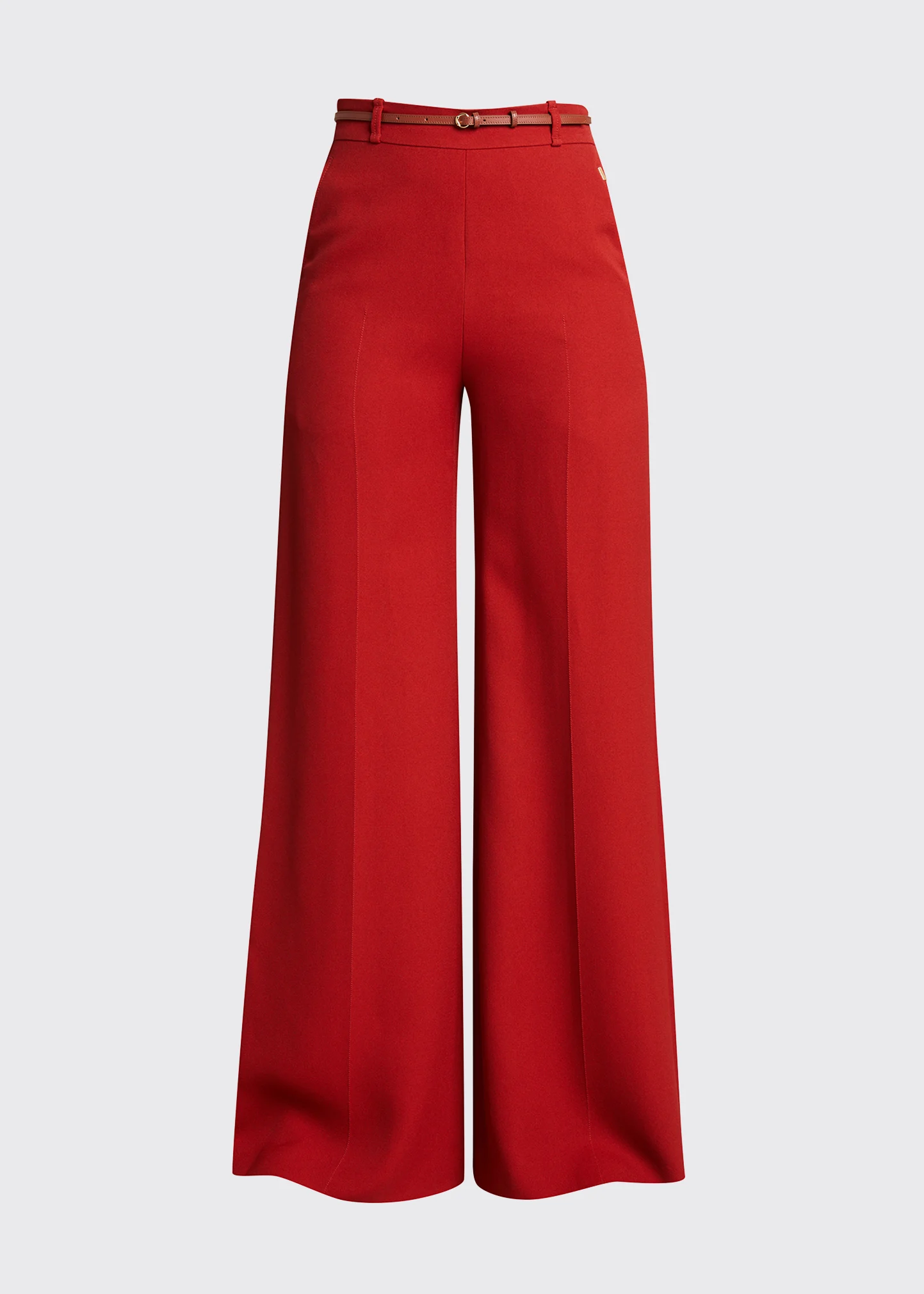 Wide-Leg Crepe Trousers