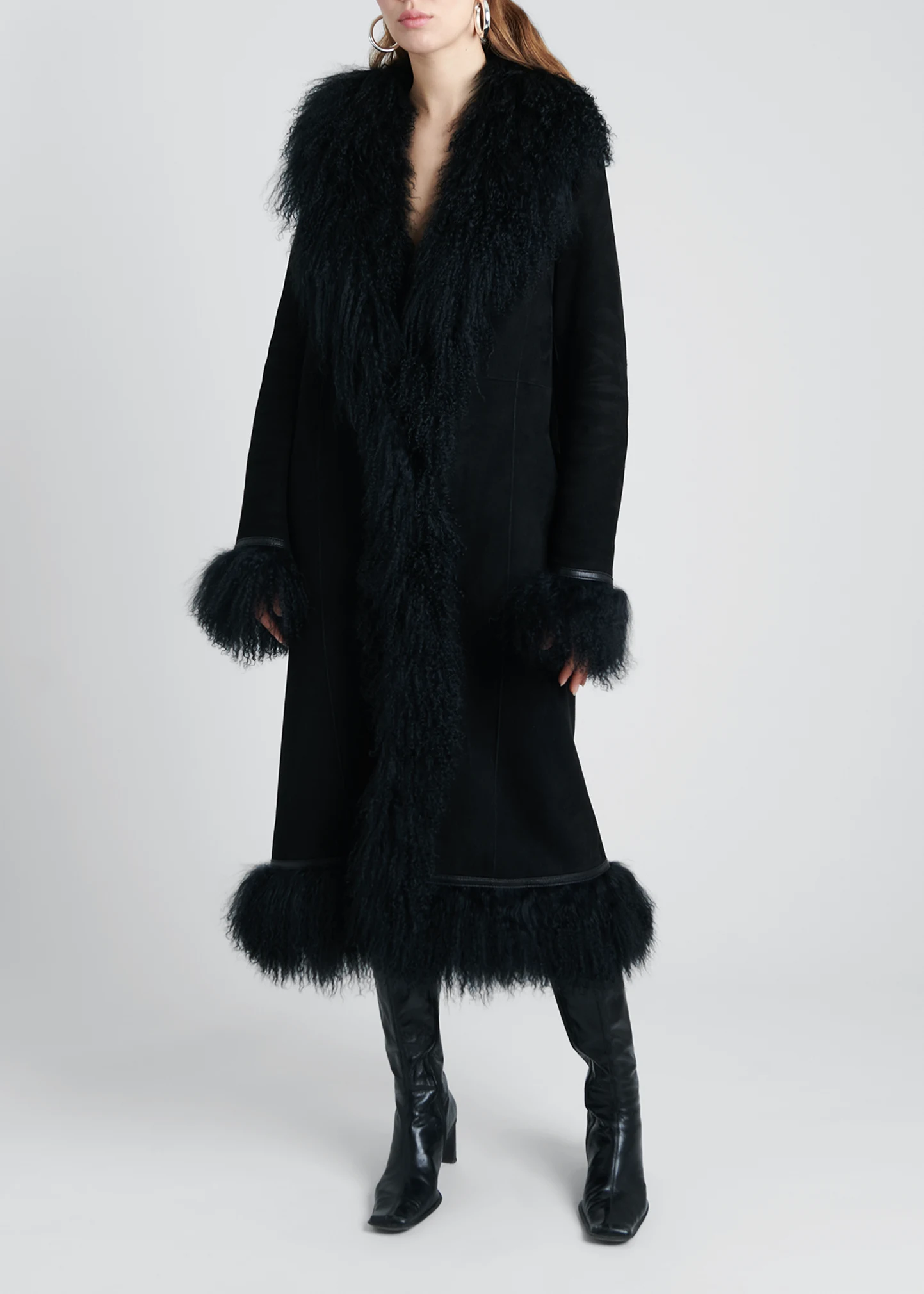 Bonnie Lamb Shearling Long Coat