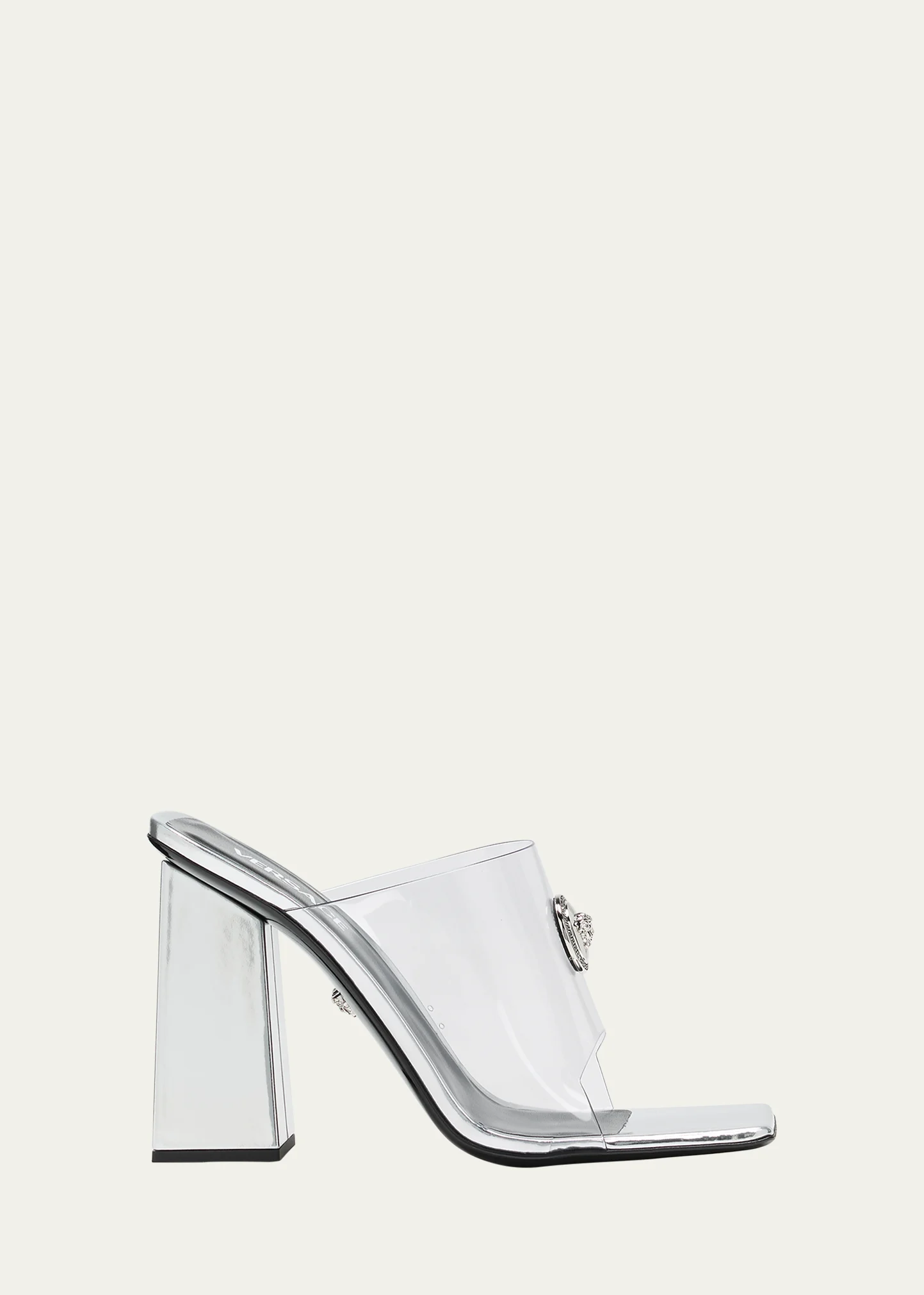 Alia Clear Medusa Mule Sandals