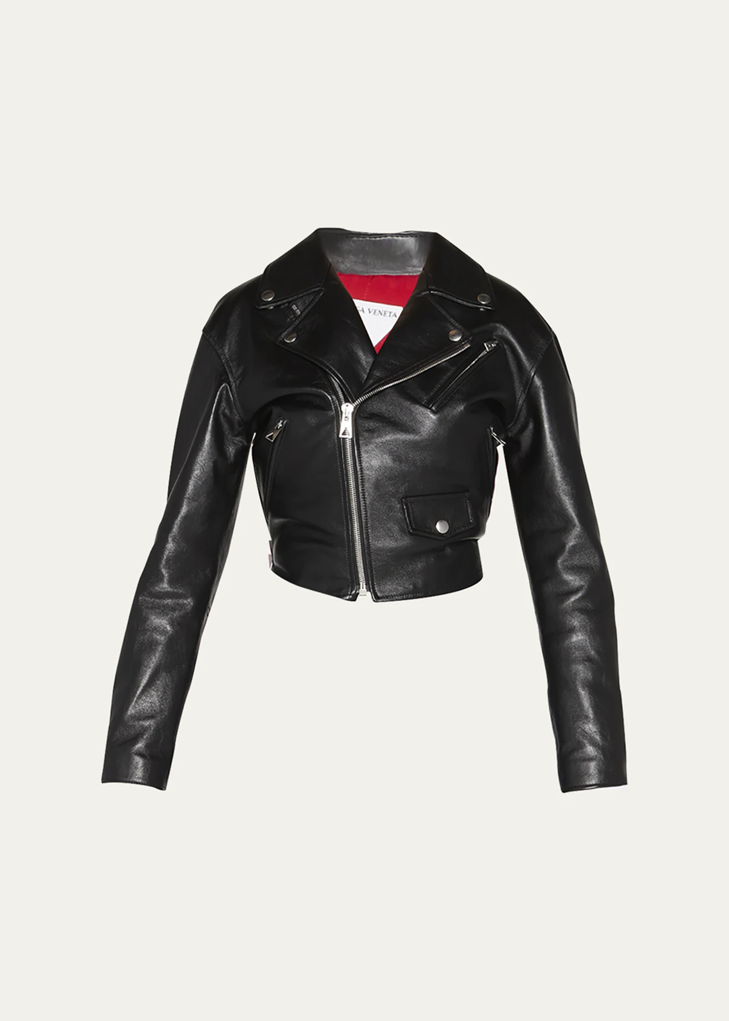 Leather Fitted Biker Jacket