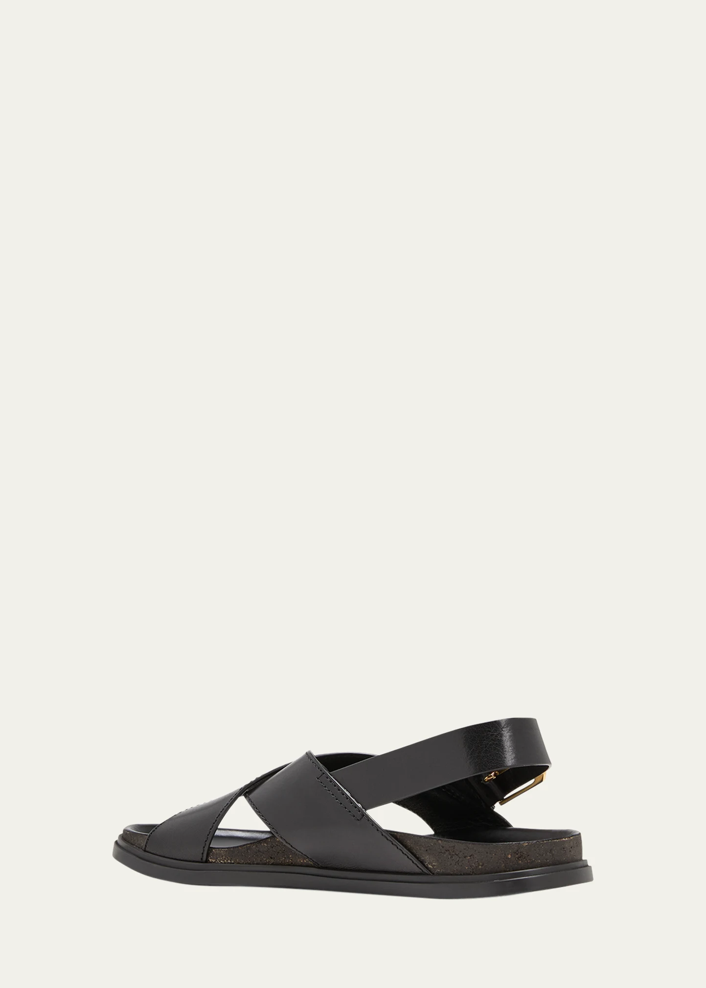 Leather Crisscross Slingback Sandals