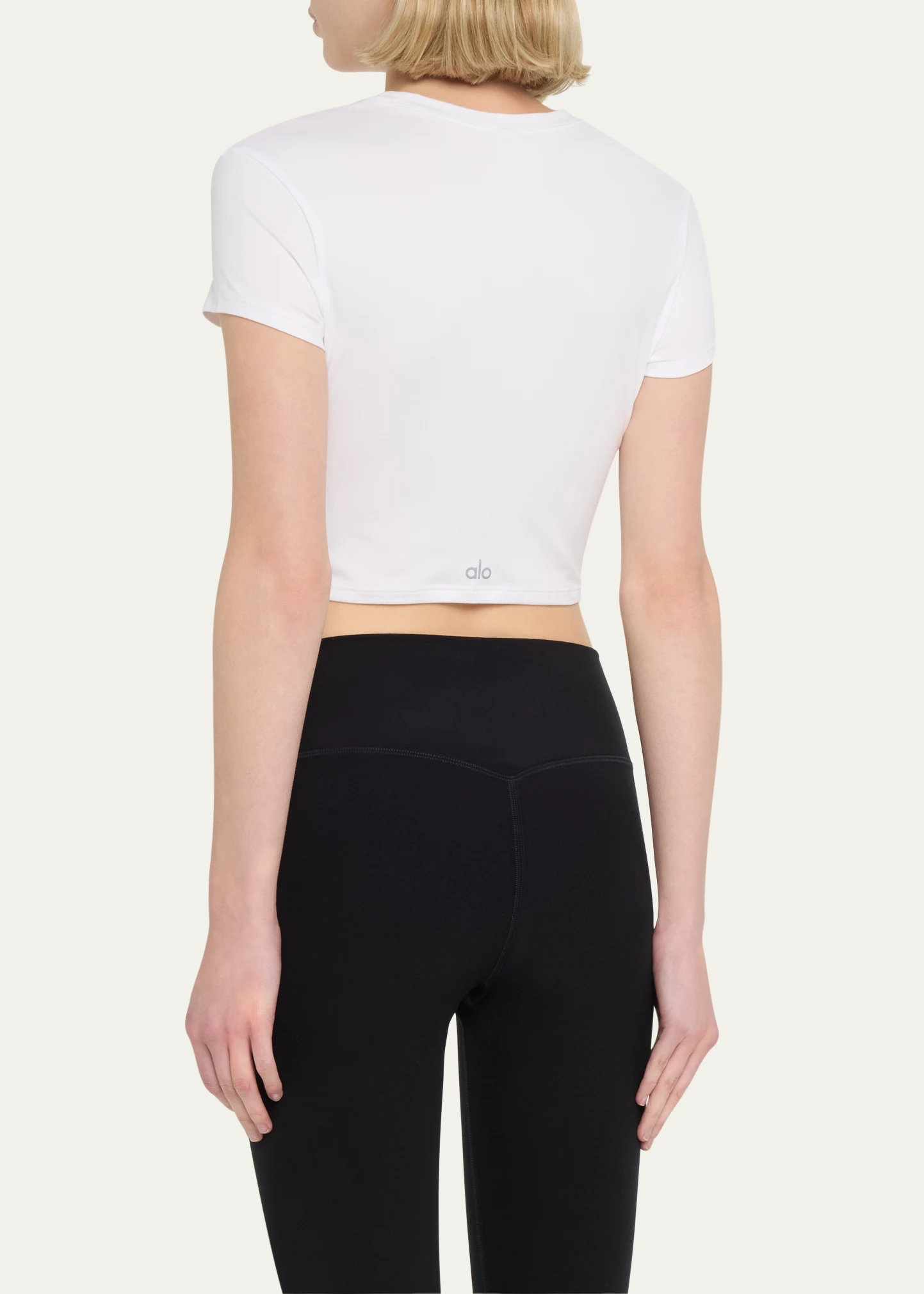 Alosoft Finesse Short-Sleeve Crop Top