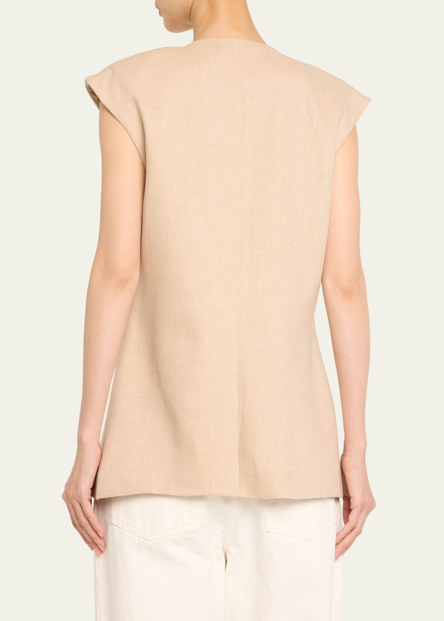 Tamara Linen-Blend Vest