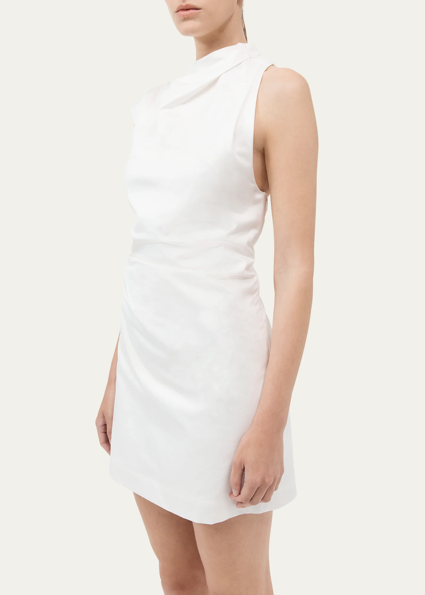 Asymmetric Sleeveless Mini Dress