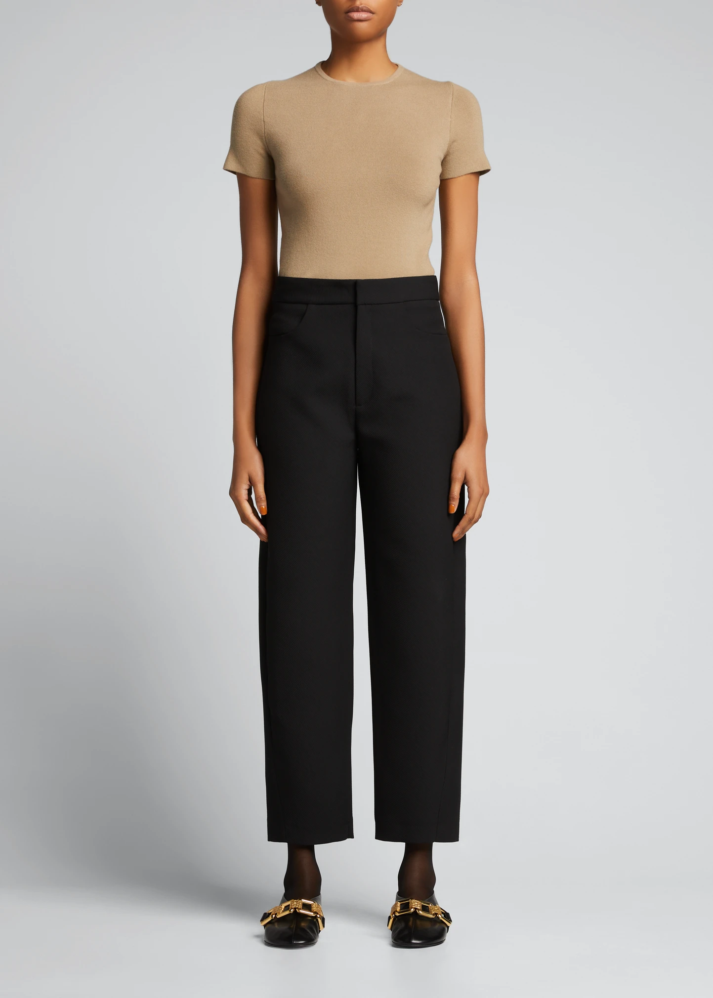 Kate Compact Stretch Cashmere Mini Tee