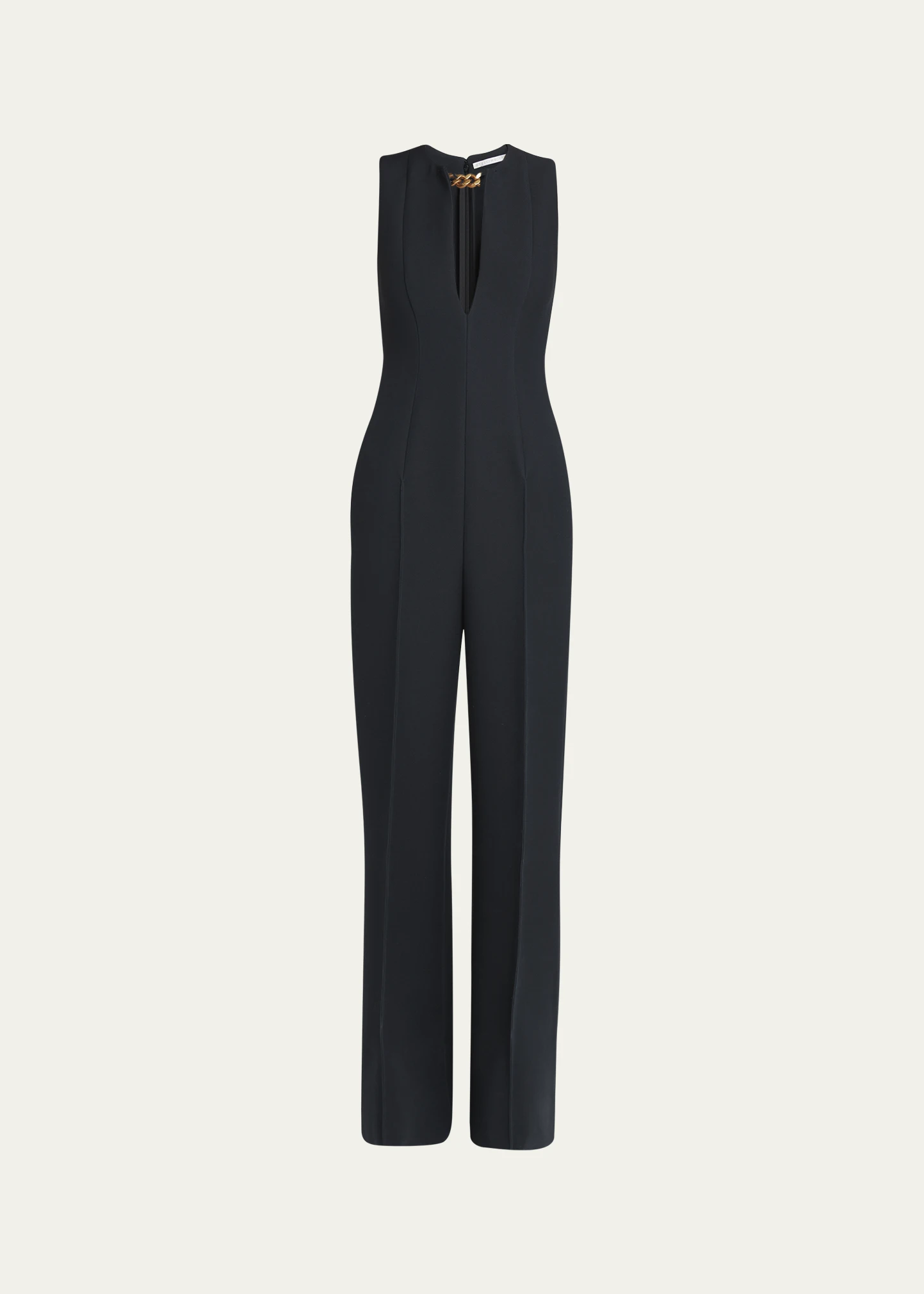 Tailored Jumpsuit with Chain Detail