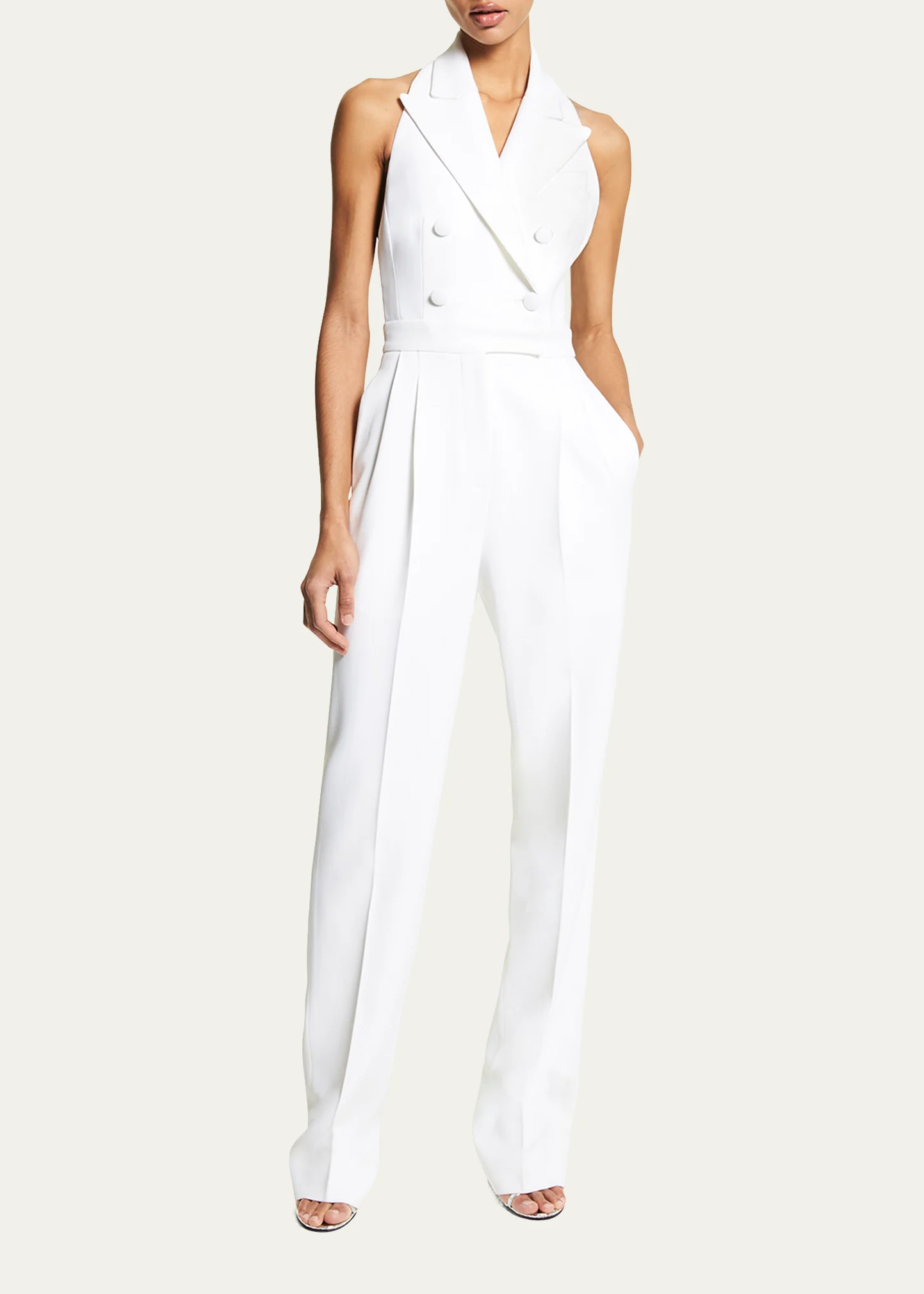 Halter Tuxedo Jumpsuit