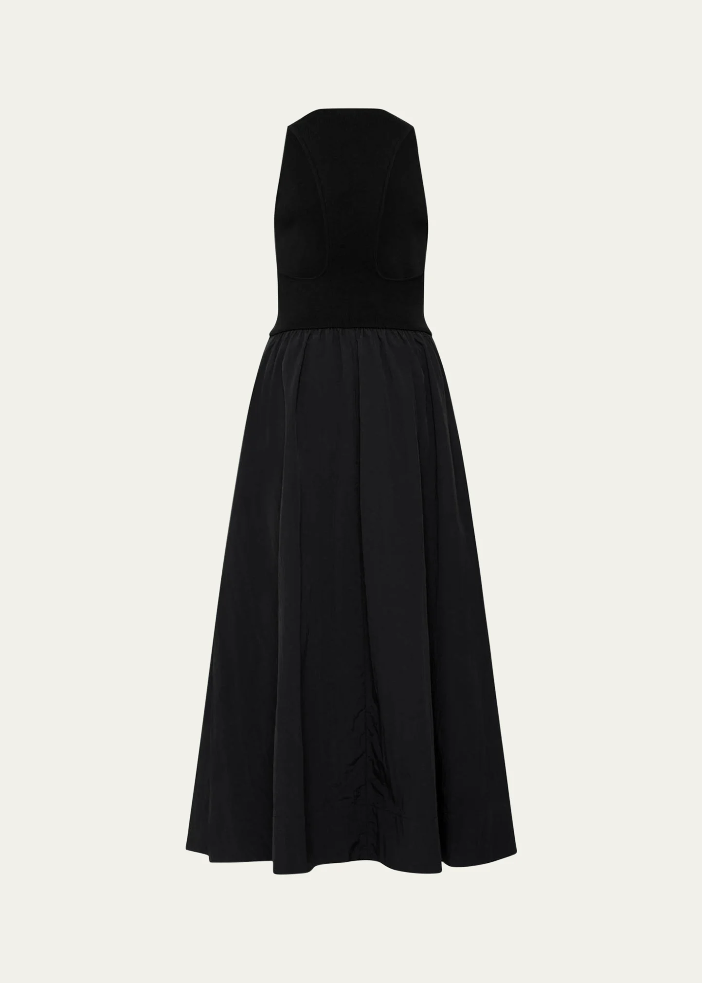 Plunge-Neck Maxi Dress