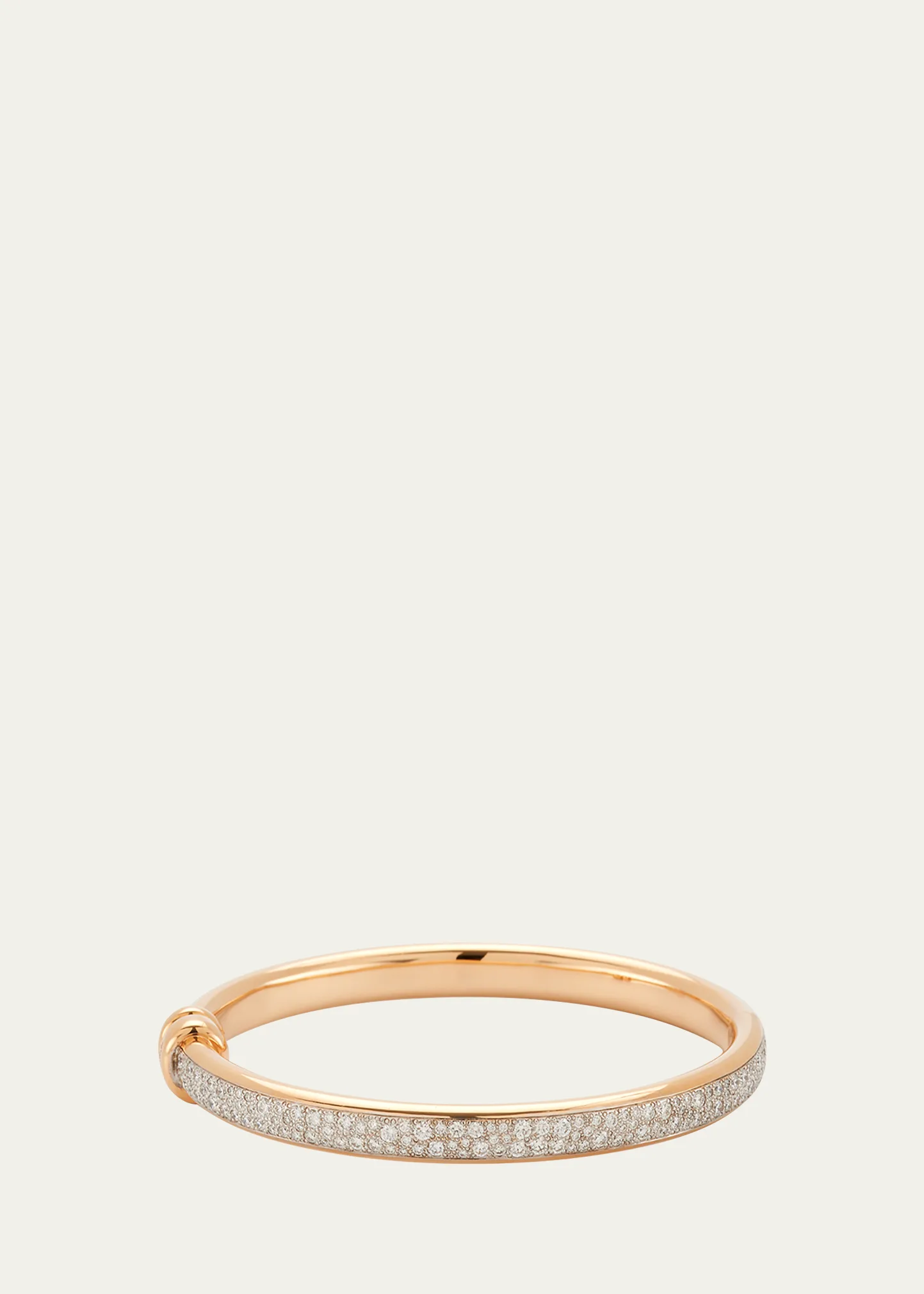 Iconica 18K Rose Gold and Diamond Bangle