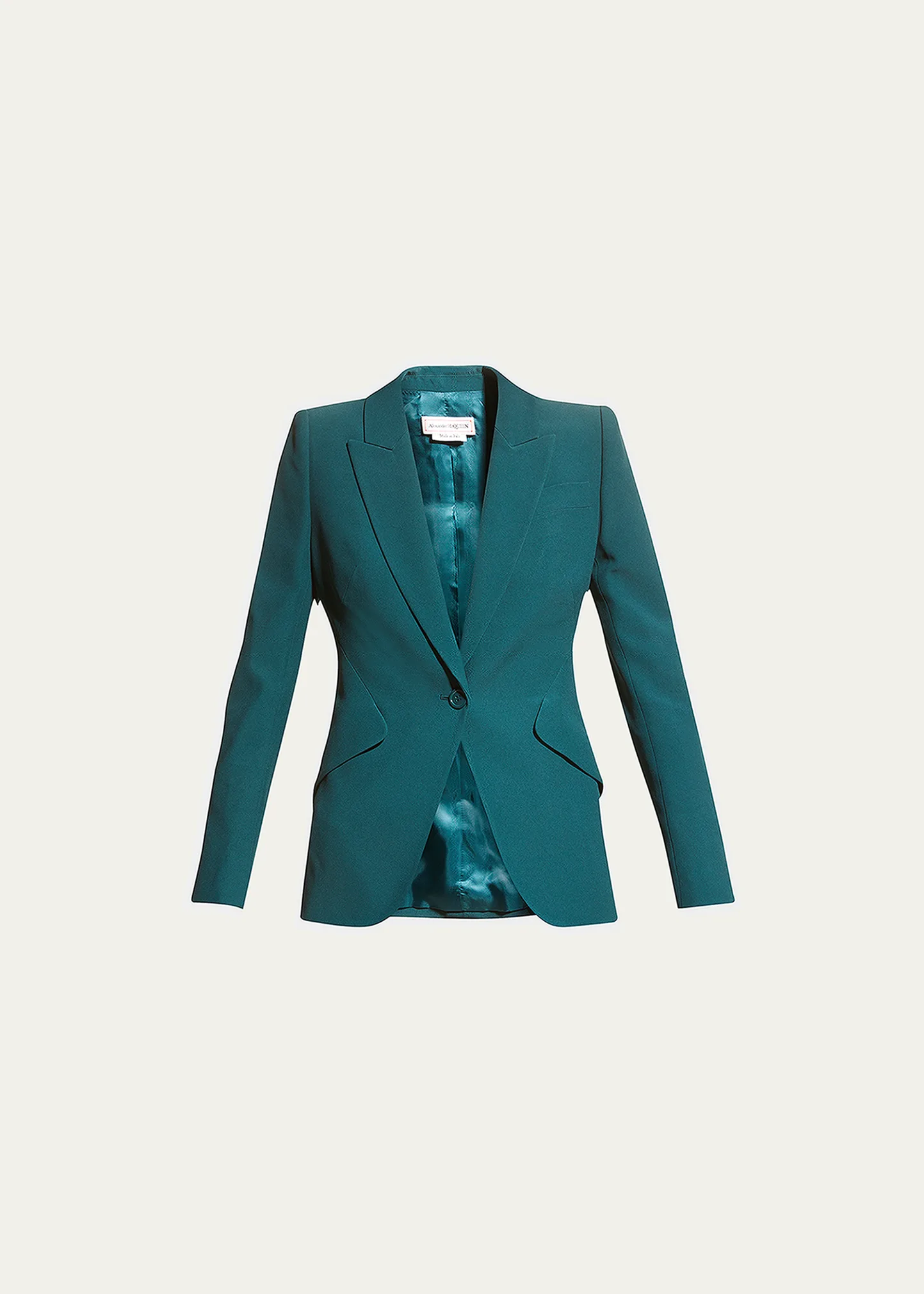 Classic Single-Breasted Suiting Blazer