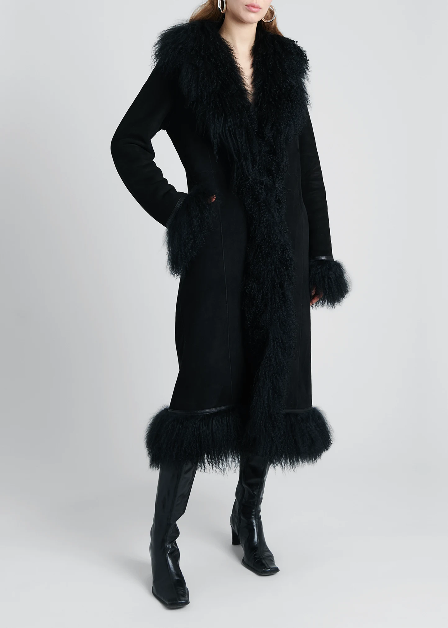 Bonnie Lamb Shearling Long Coat