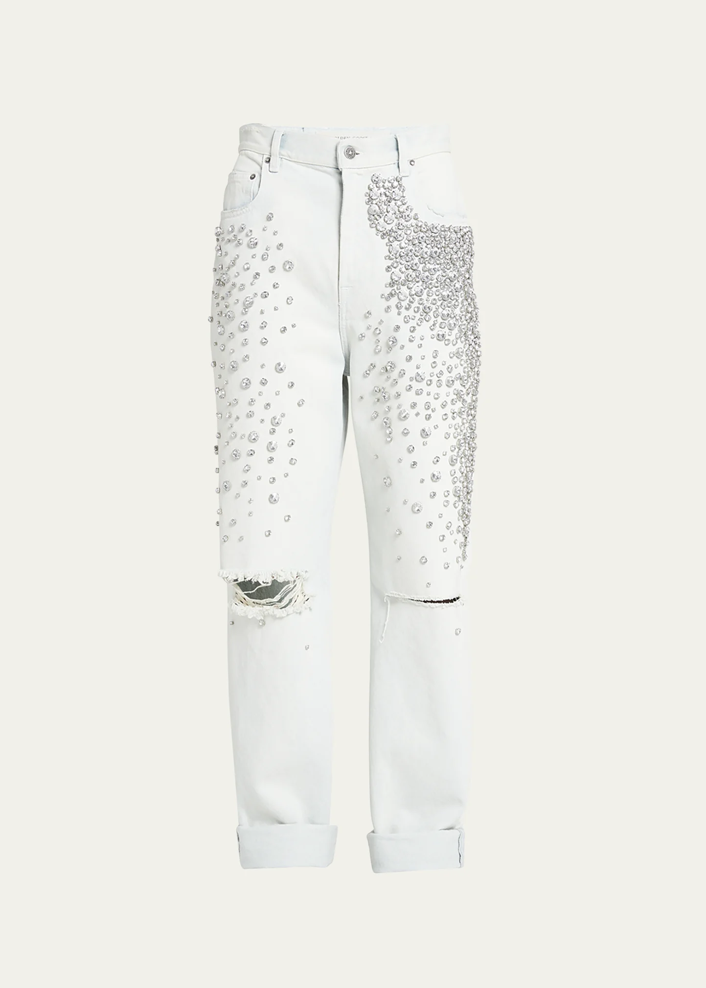 Kim Bleached Jeans with Crystals