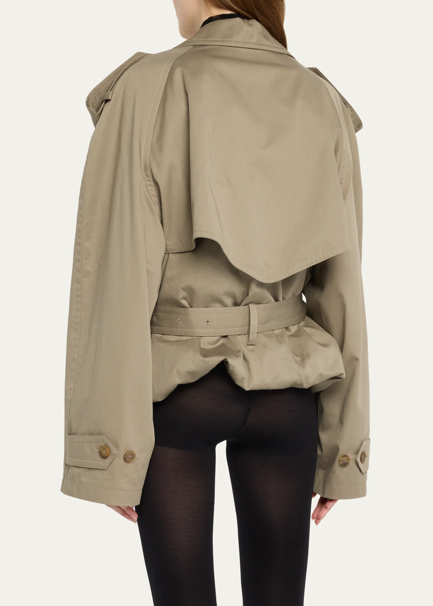 Oversize Folded Unisex Trench Coat