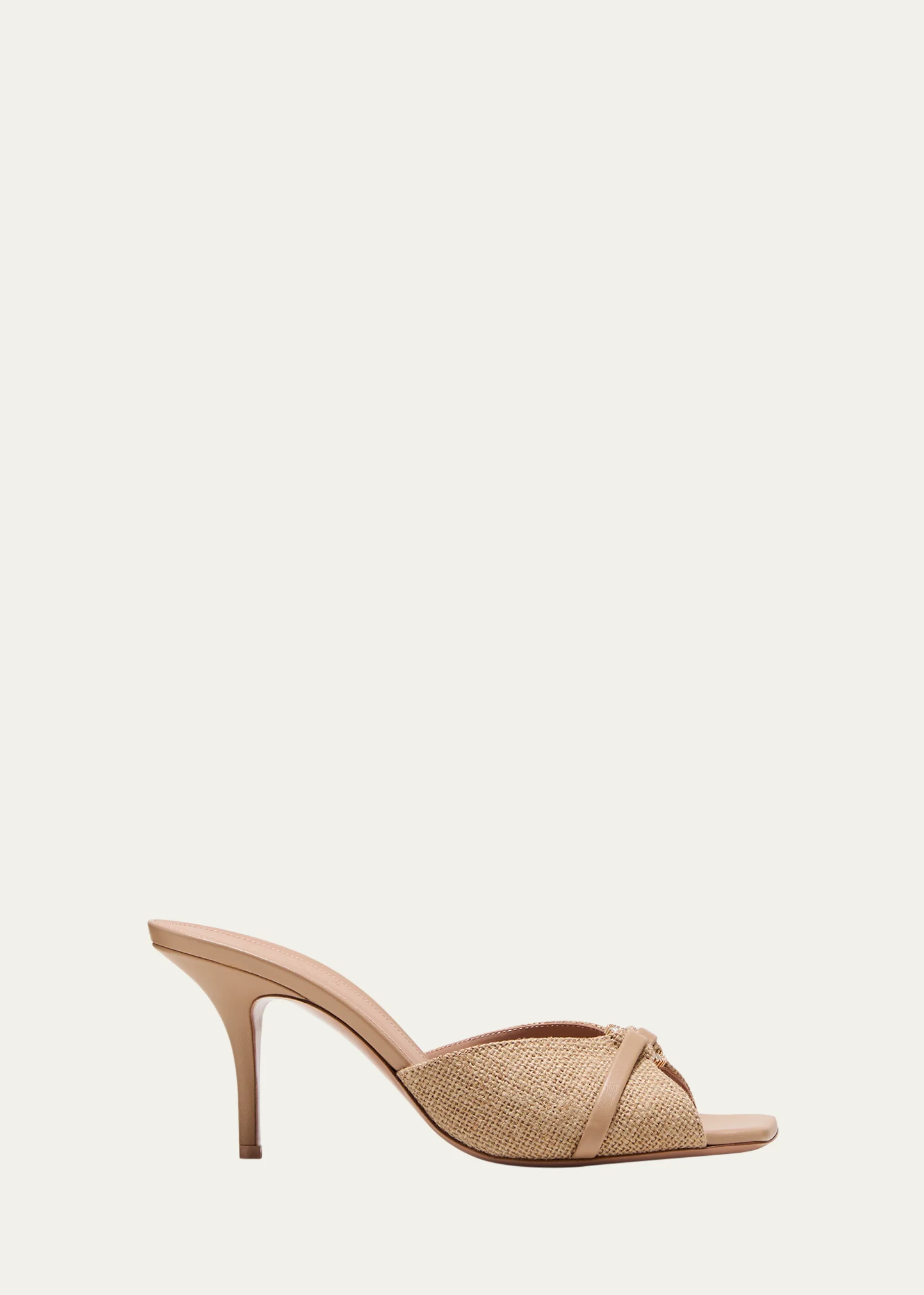 Patricia Raffia Stiletto Mule Sandals