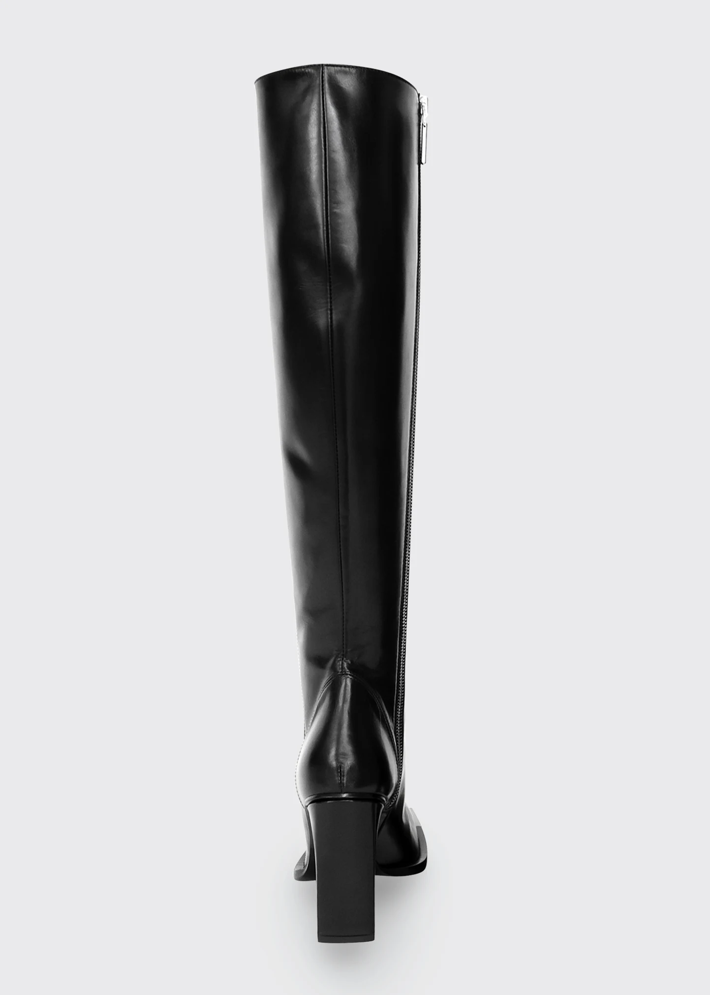 Square-Toe Napa Knee Boots